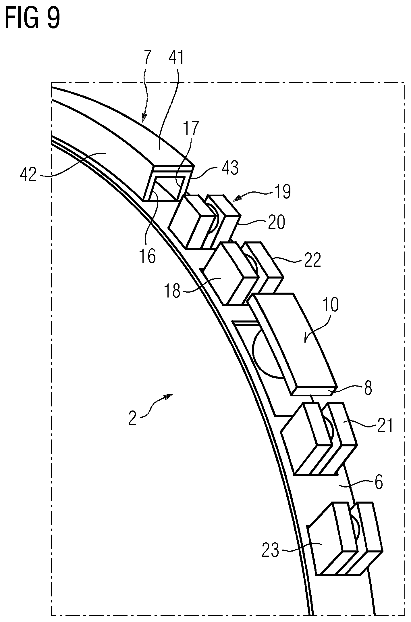 Patent US12313041 Figure 6 – Fluid film bearing, especially for a rotor hub in a wind turbine