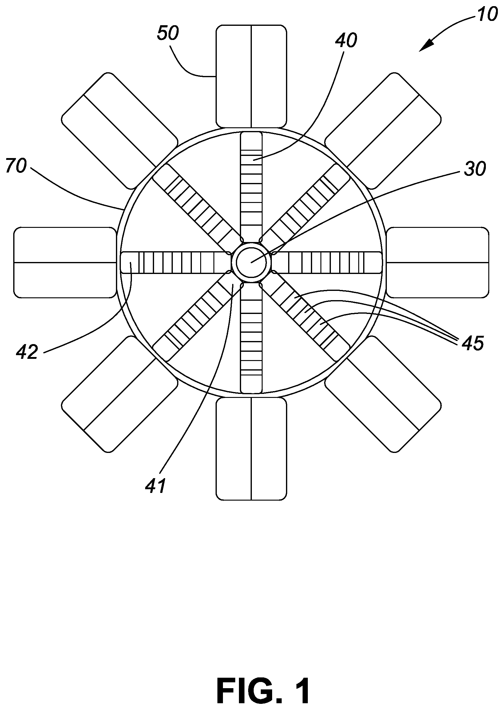 Patent US12313042 — System and method for lift assisted magnetic power — Figure 1