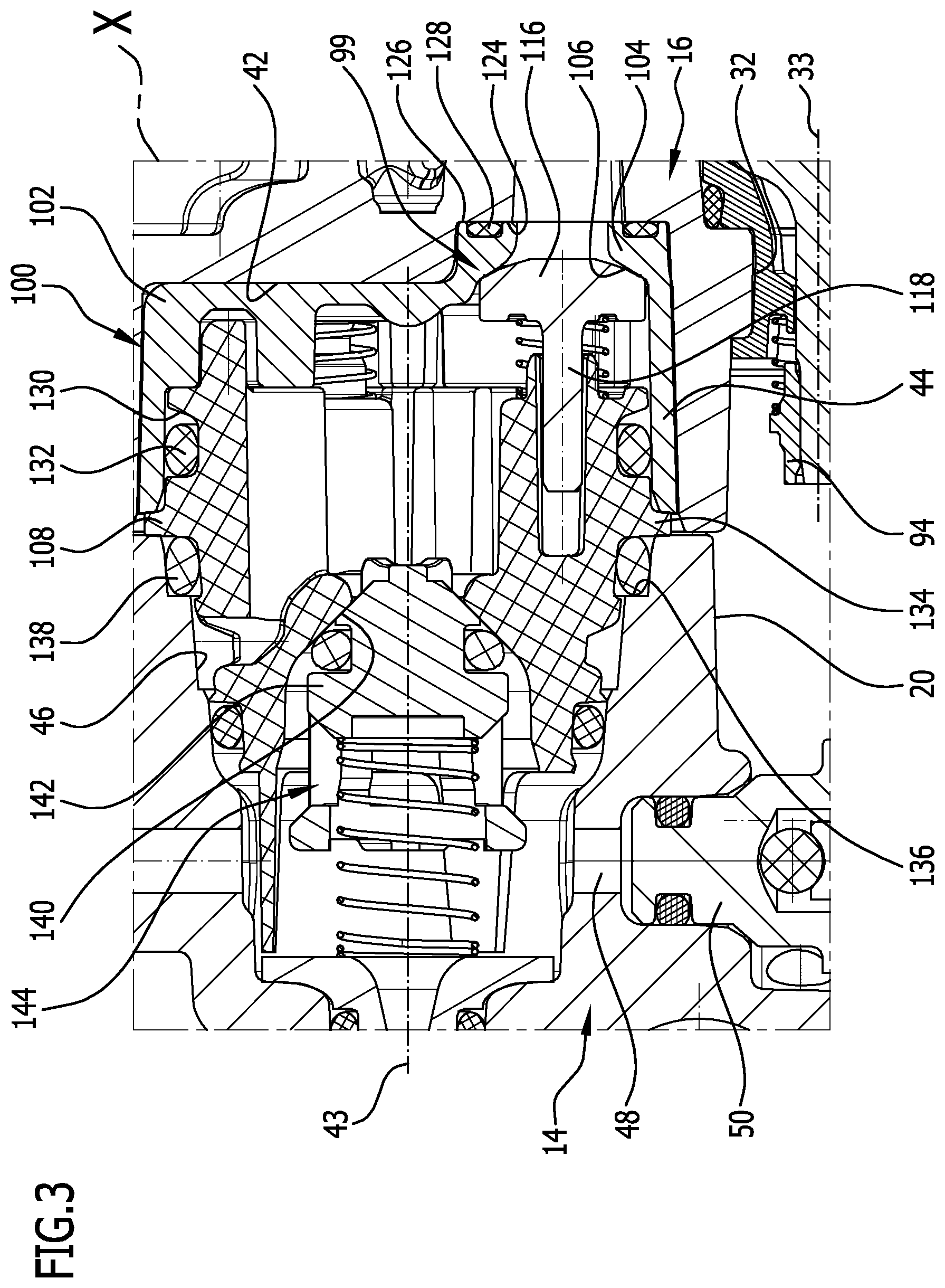 Patent US12313047 Figure 3 – Piston pump for a high pressure cleaning device