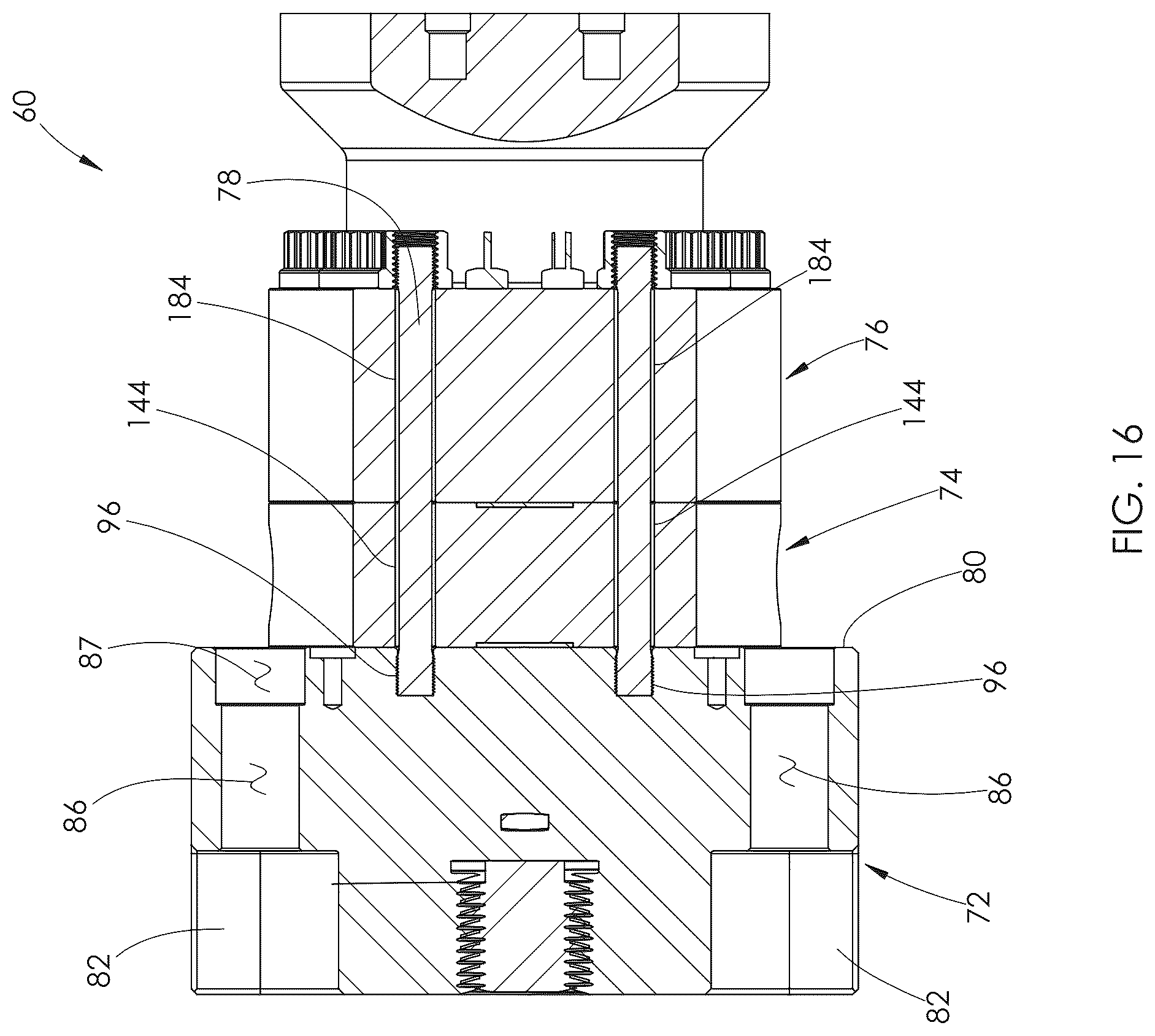 Patent US12313048 Figure 14 – Fluid end assembly