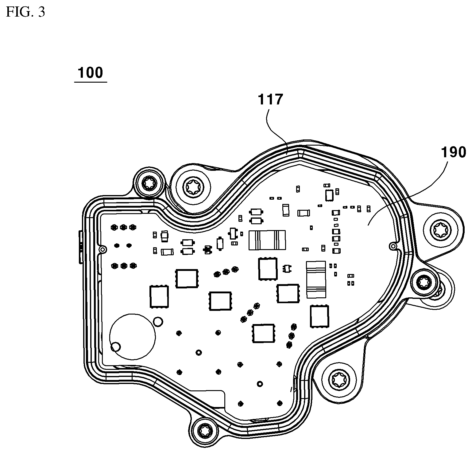 Patent US12313049 Figure 3 – Motor and position sensing arrangement