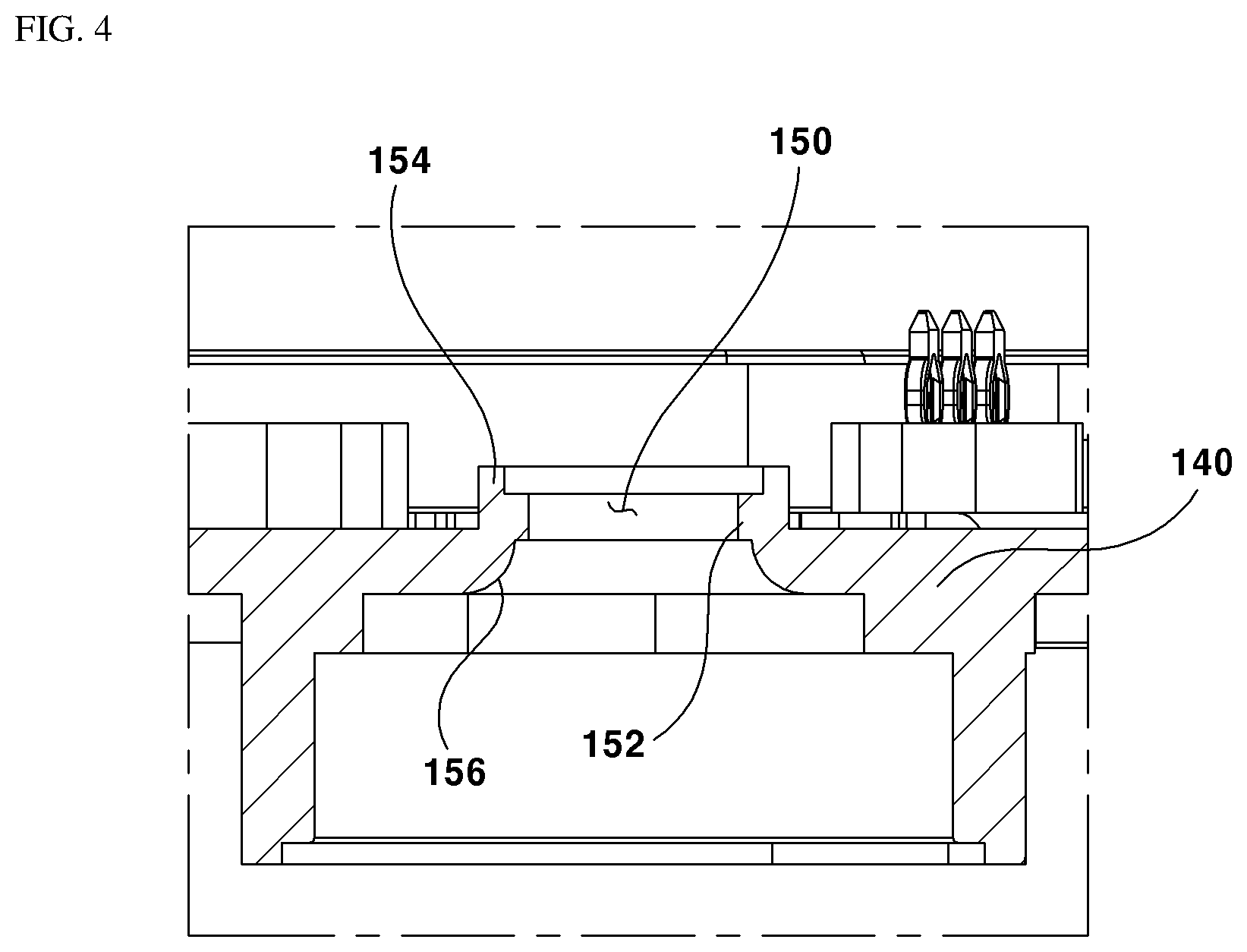 Patent US12313049 Figure 4 – Motor and position sensing arrangement