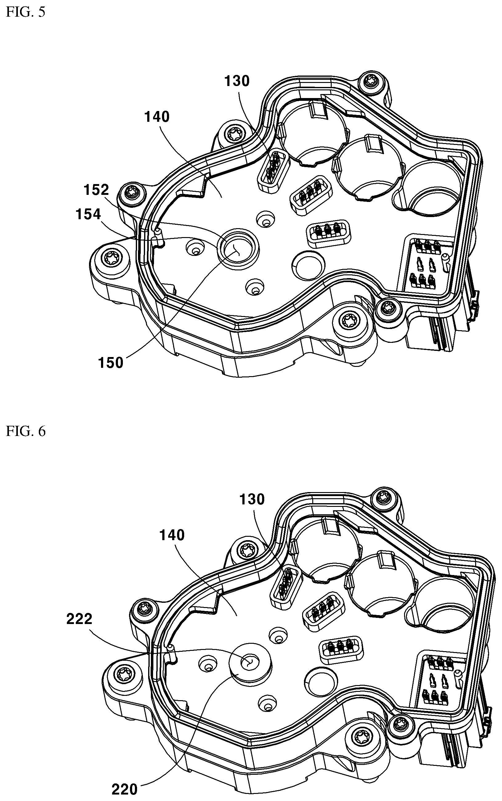 Patent US12313049 Figure 5 – Motor and position sensing arrangement