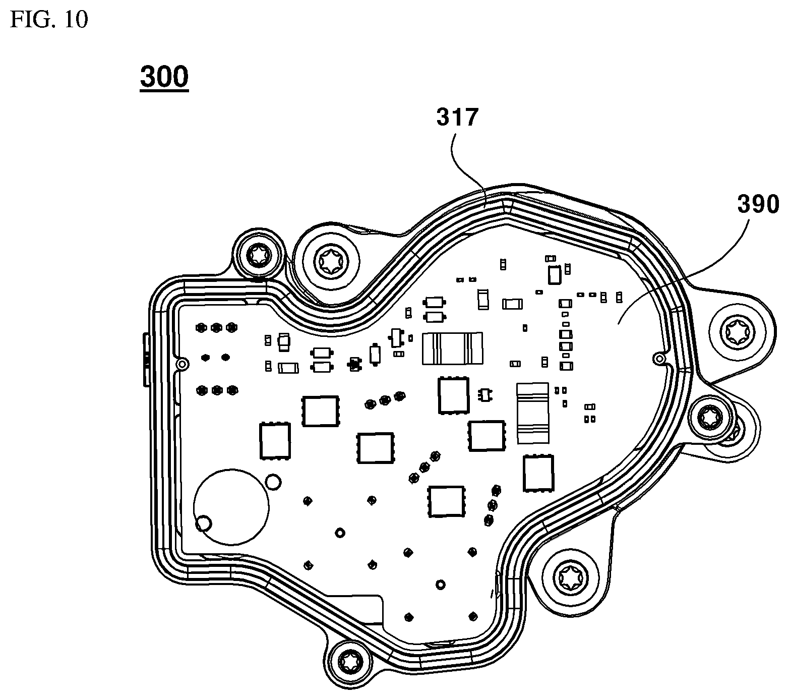 Patent US12313049 Figure 9 – Motor and position sensing arrangement