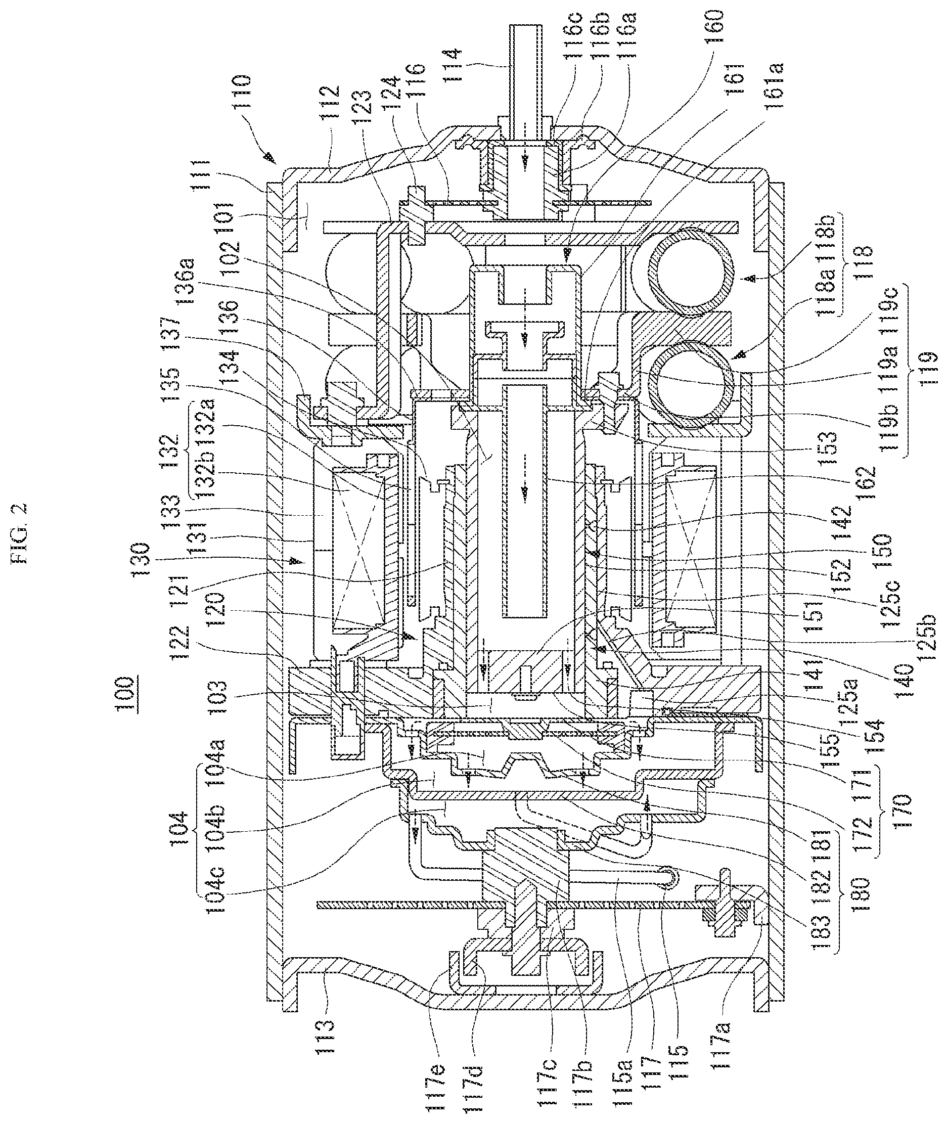 Patent US12313051 Figure 2 – Linear compressor