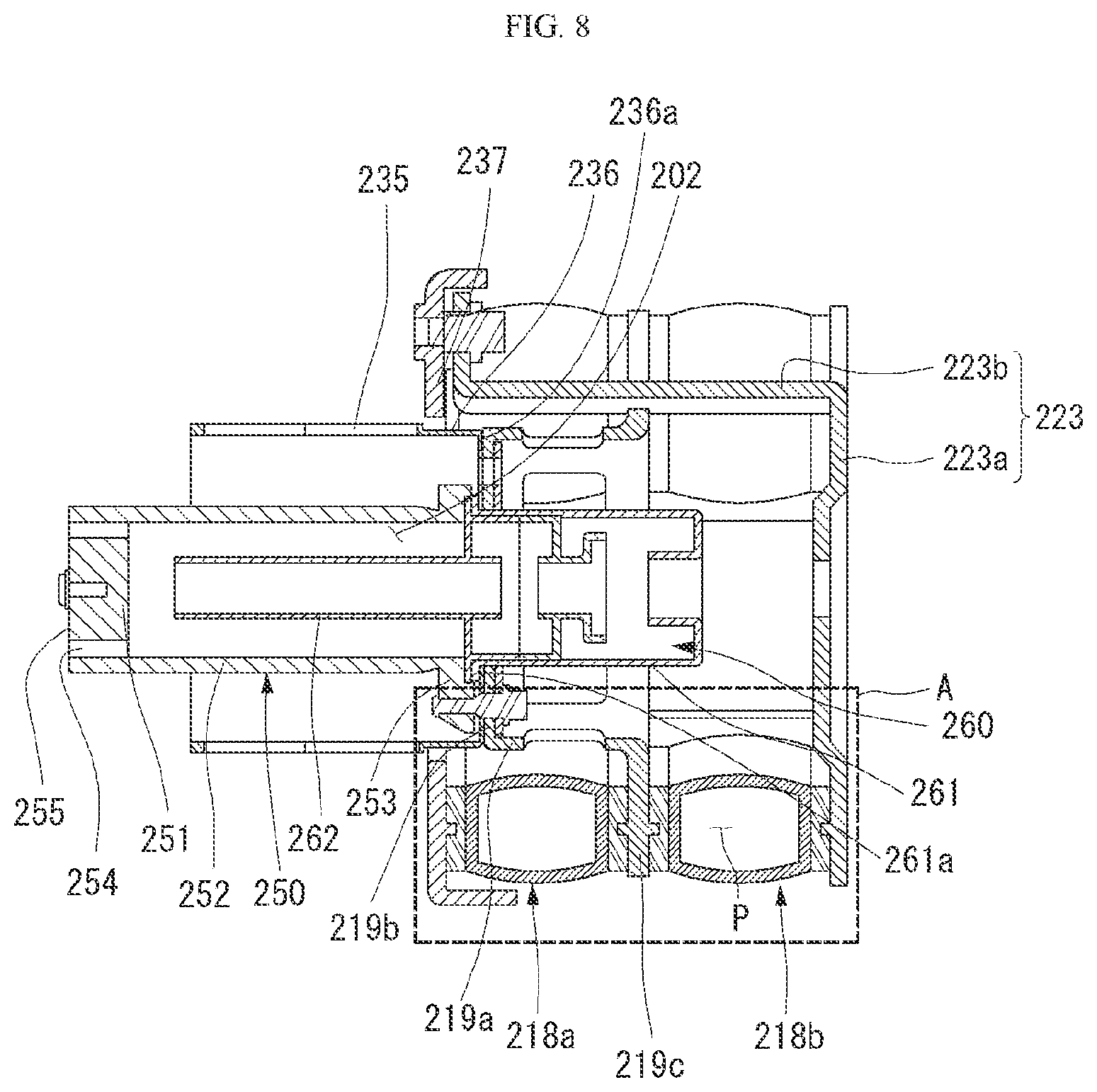 Patent US12313051 Figure 8 – Linear compressor