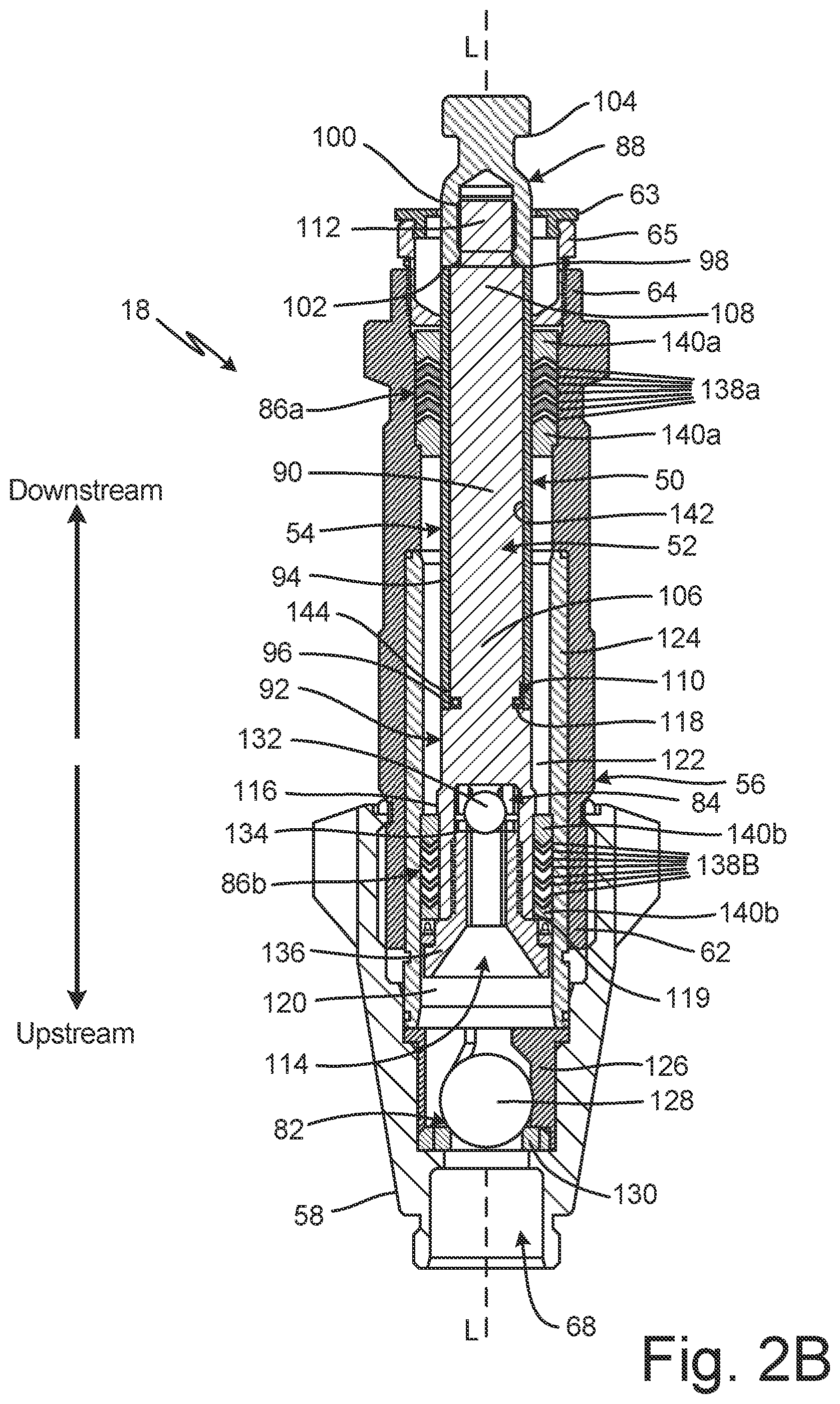 Patent US12313061 Figure 4 – Fluid dispensing system having a piston rod and wear sleeve