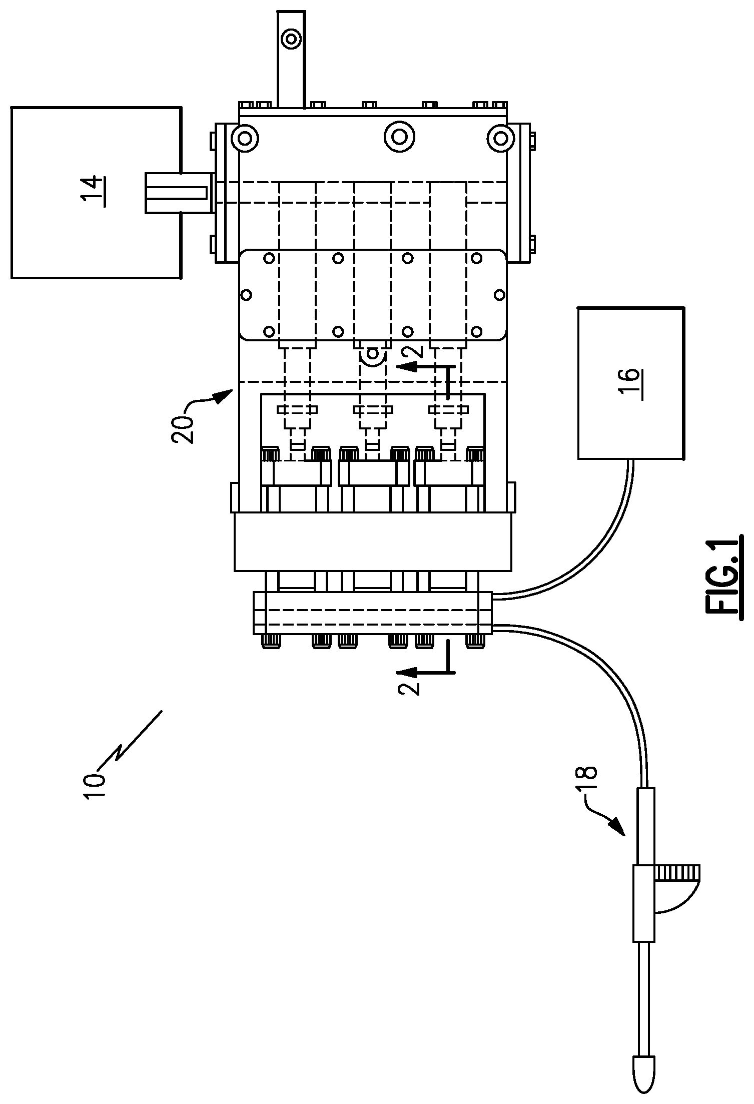 Patent US12313063 Figure 1 – High pressure water pump fluid end
