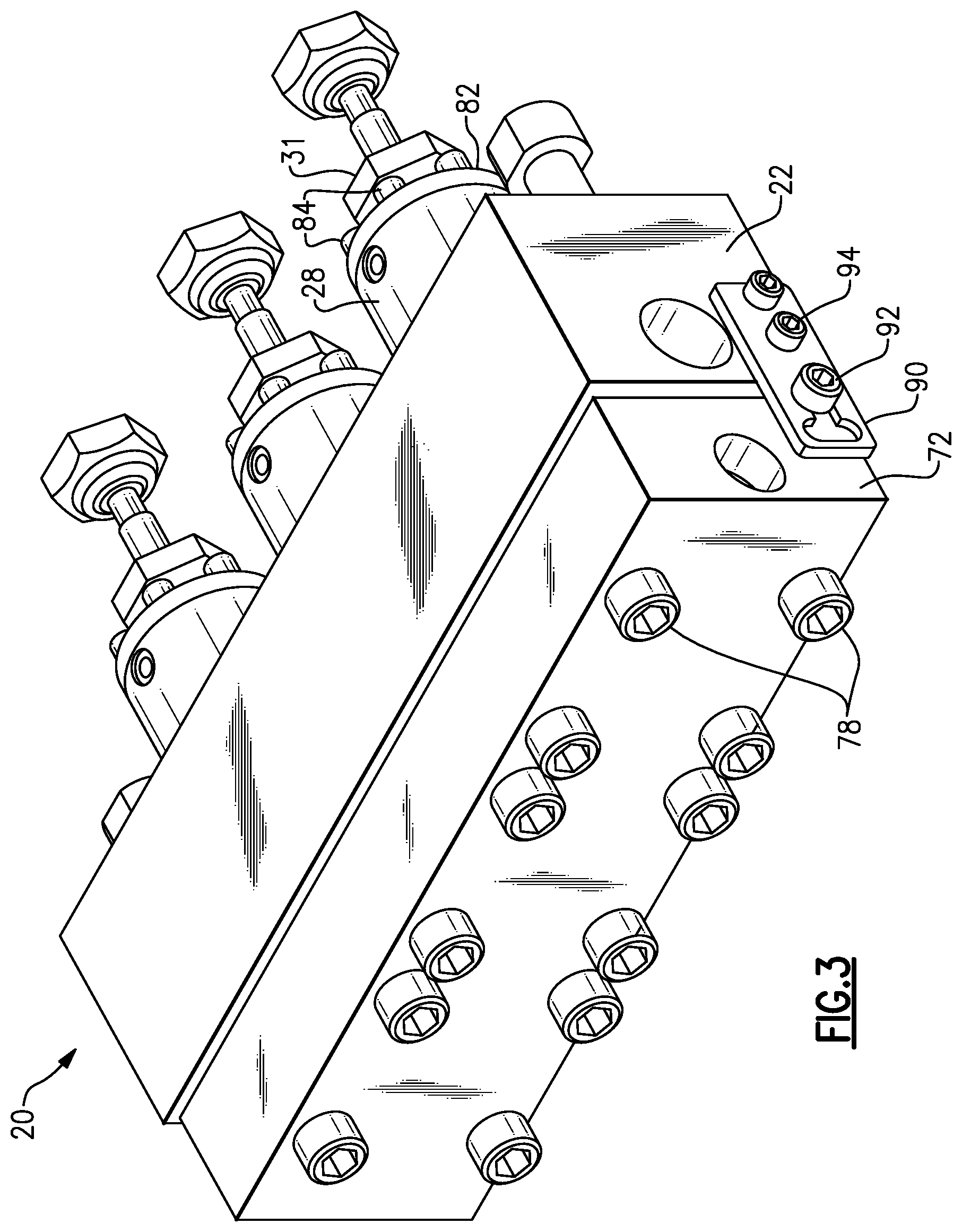 Patent US12313063 Figure 3 – High pressure water pump fluid end