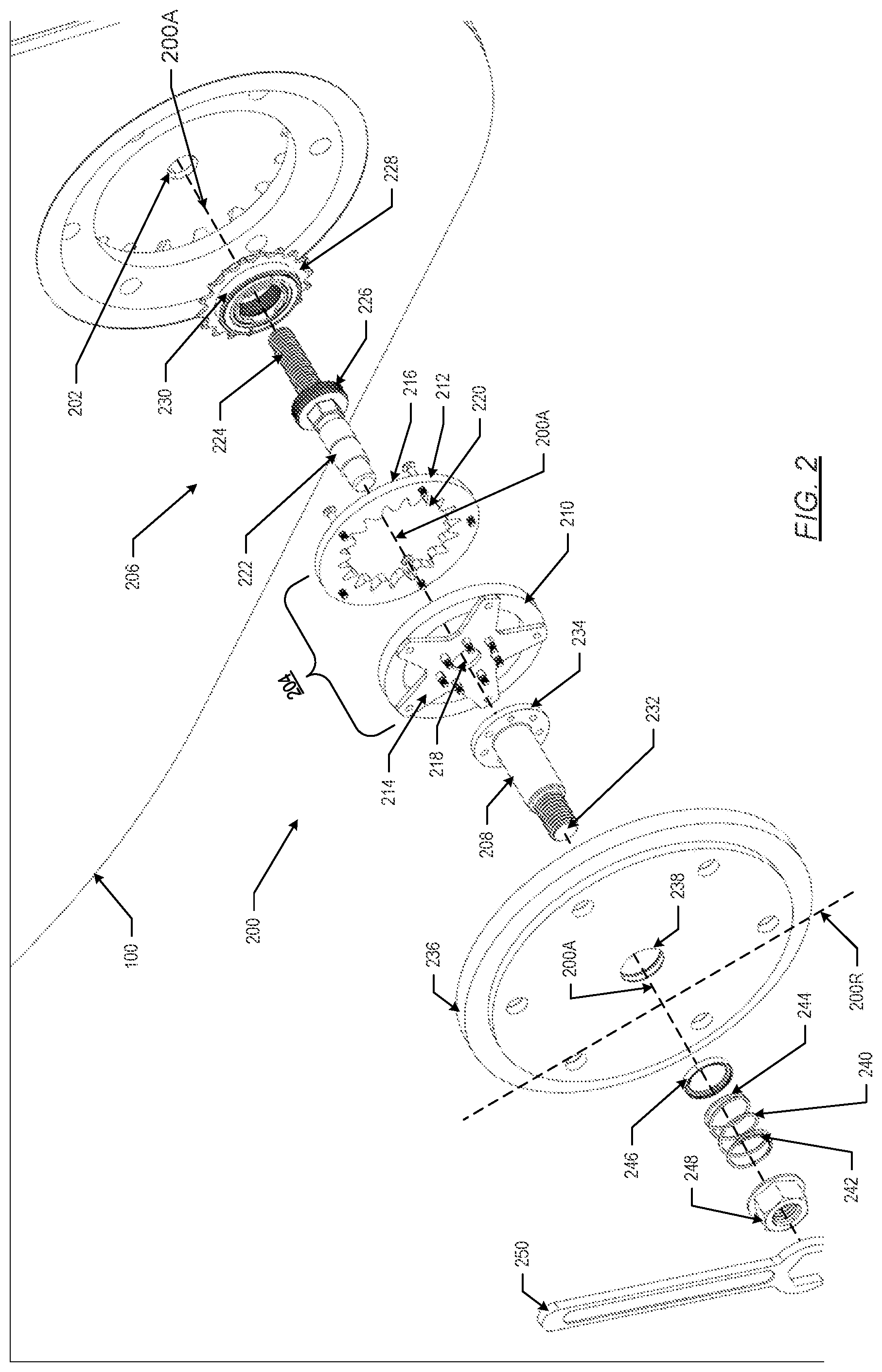 Patent US12313064 Figure 2 – Reciprocating pump turning and barring tool