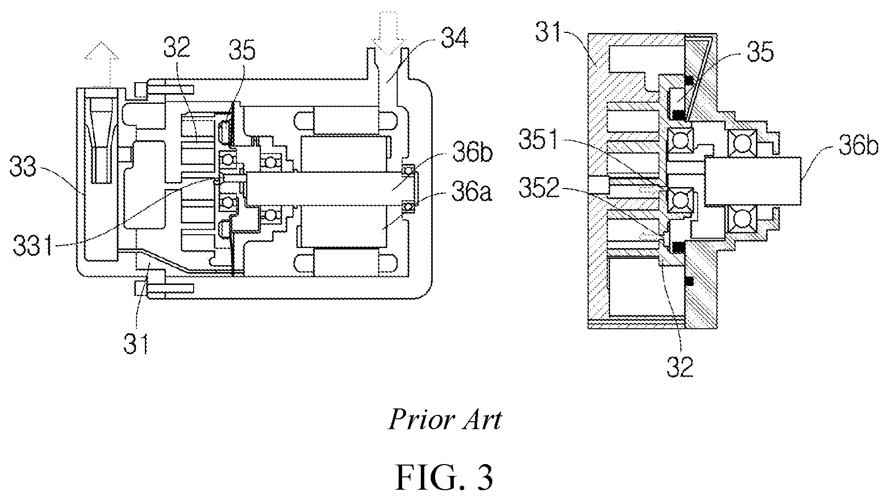 Patent US12313065 Figure 7 – Back pressure regulating valve and an electric type of a scroll compressor with the same