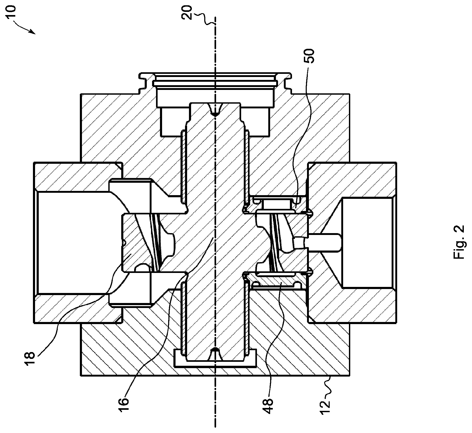 Patent US12313068 Figure 2 – Internal gear machine with helical toothing