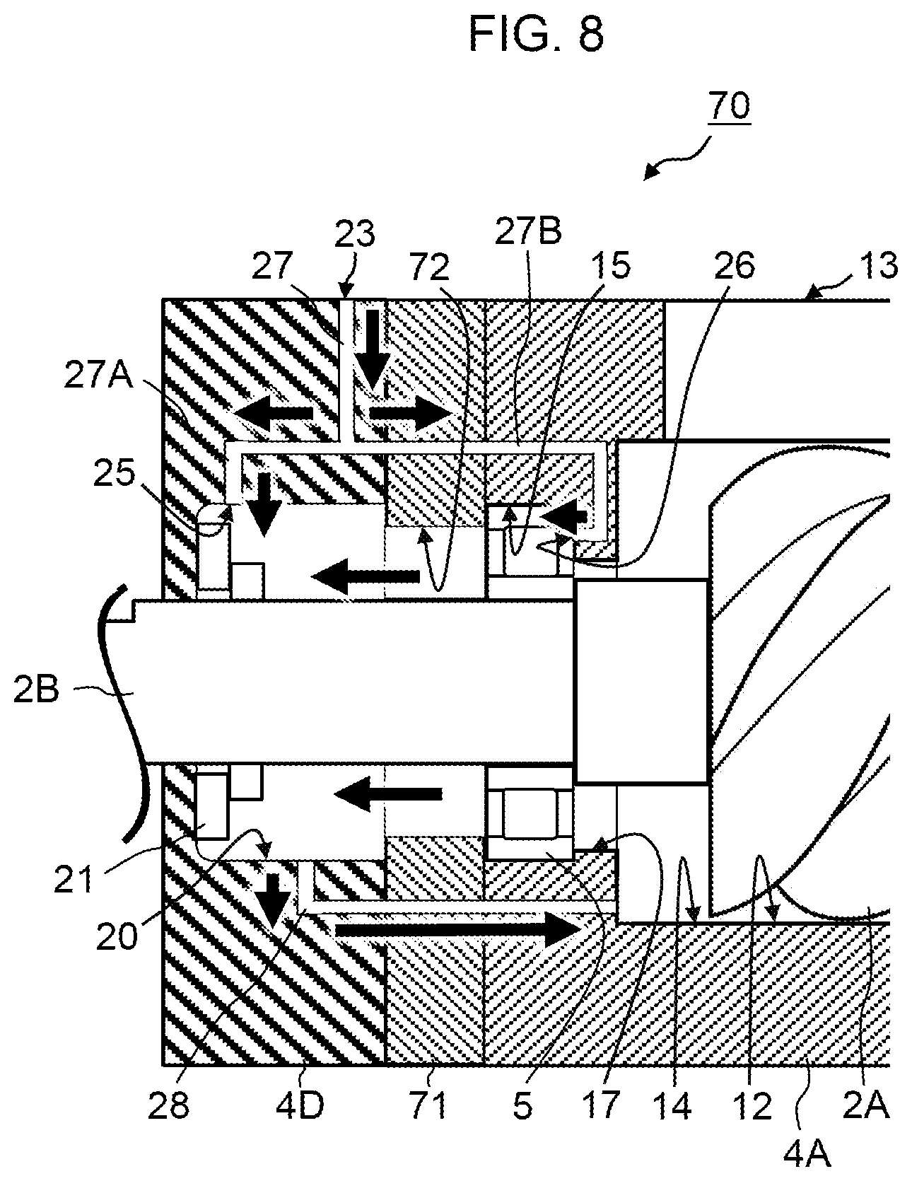 Patent US12313069 Figure 8 – Screw compressor