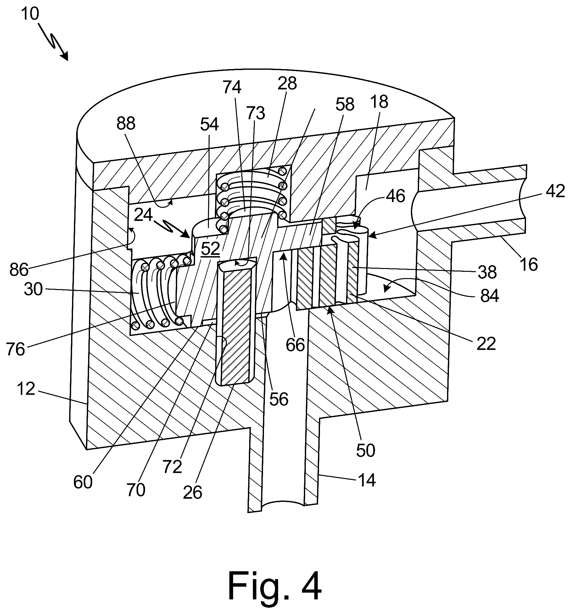 Patent US12313071 Figure 4 – Gear pump with suction housing element providing a tight seal between suction and high-pressure chamber to increase pump efficiency and method of providing tight seal