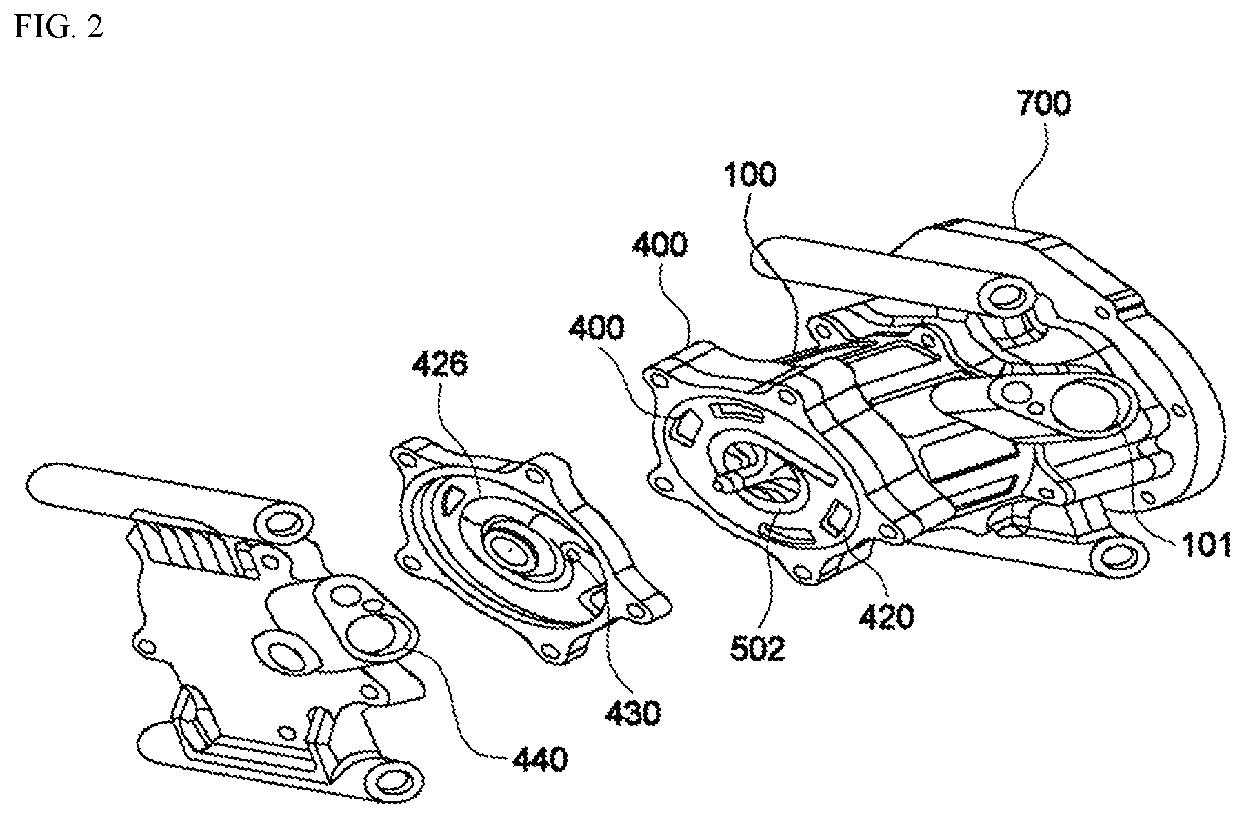Patent US12313076 Figure 2 – Multistage fluid compressor