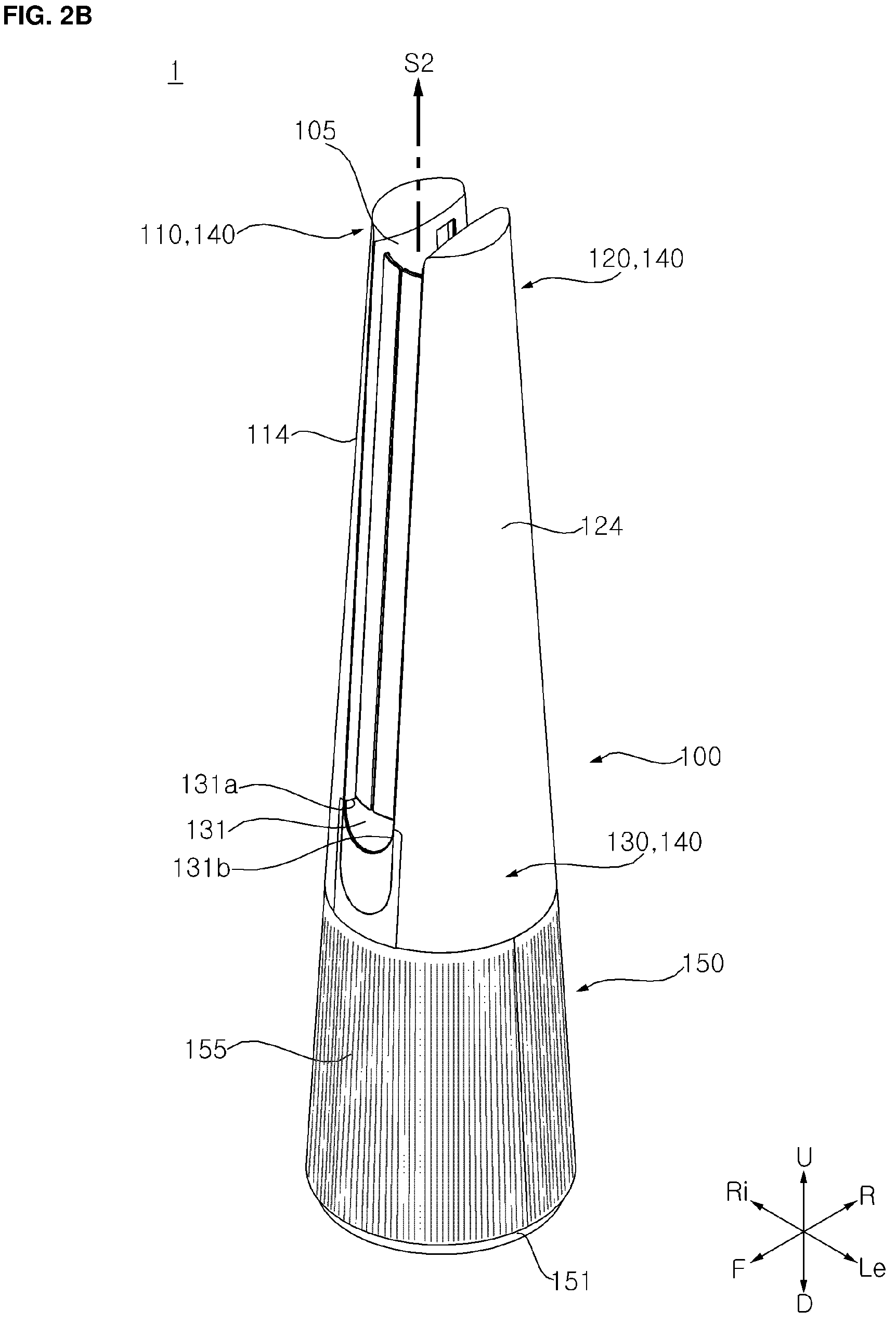 Patent US12313077 Figure 3 – Blower having a movable air flow converter