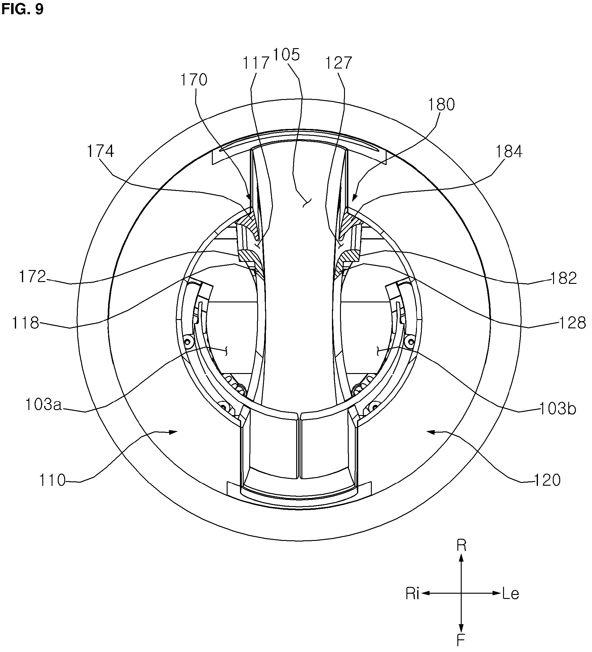 Patent US12313077 Figure 10 – Blower having a movable air flow converter