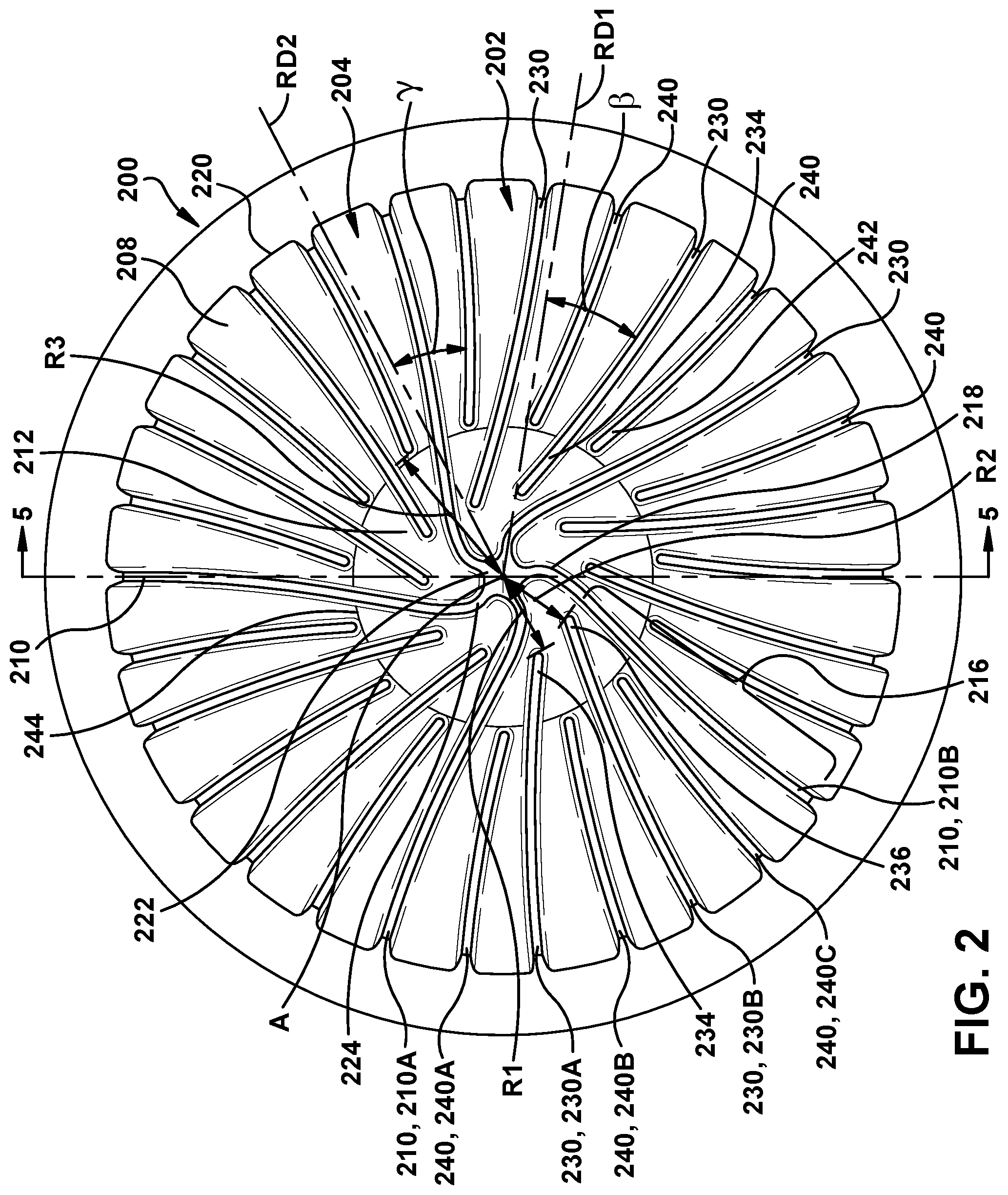 Patent US12313078 Figure 2 – Extraction impeller for axial compressor