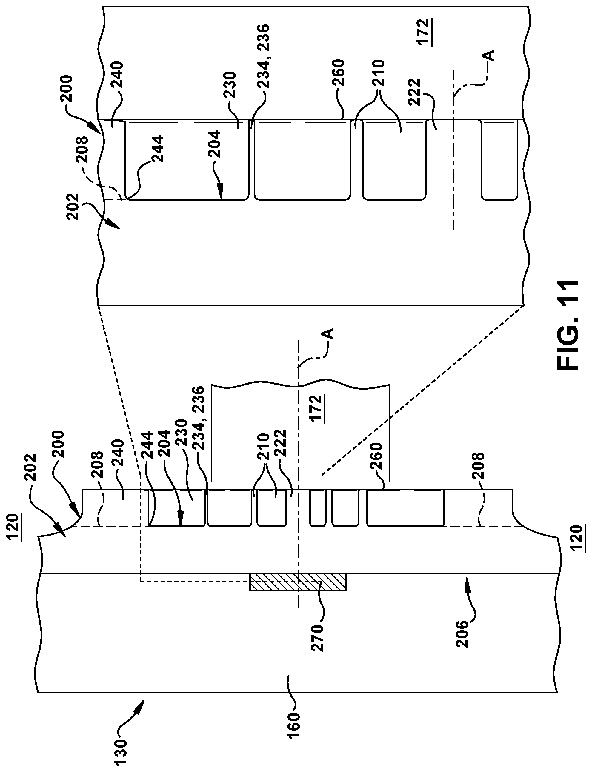 Patent US12313078 Figure 11 – Extraction impeller for axial compressor