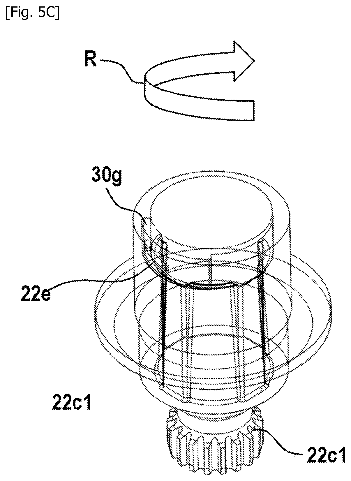 Patent US12313081 Figure 4 – Module for mounting a turbomachine fan blade