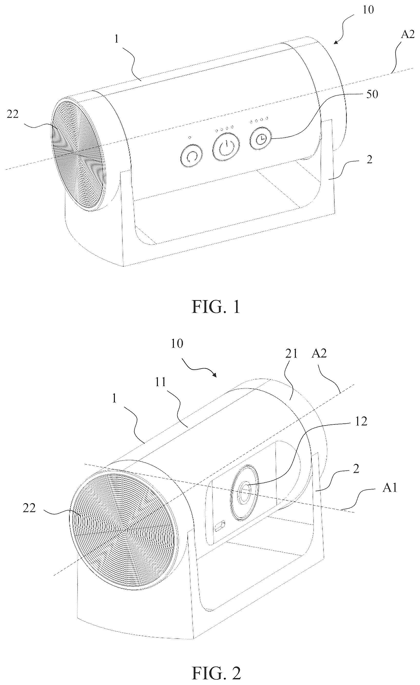 Patent US12313085 Figure 1 – Connection component and fan