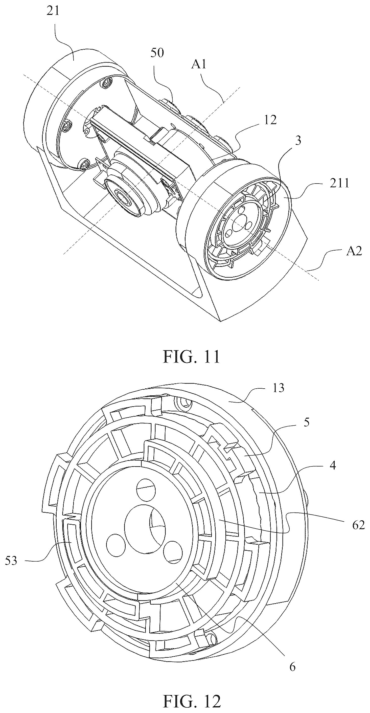 Patent US12313085 Figure 6 – Connection component and fan