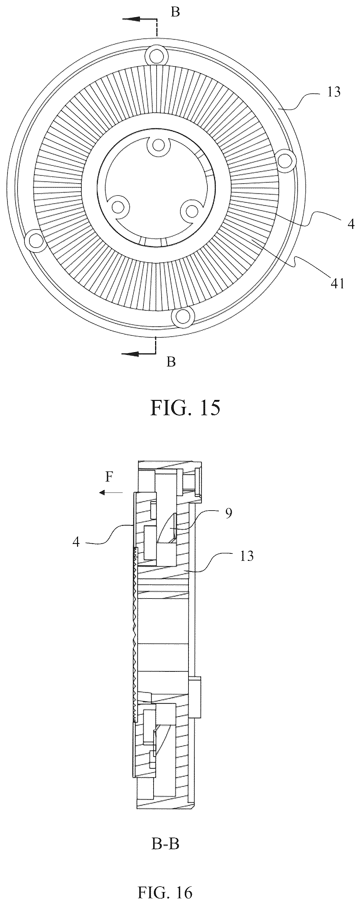 Patent US12313085 Figure 8 – Connection component and fan