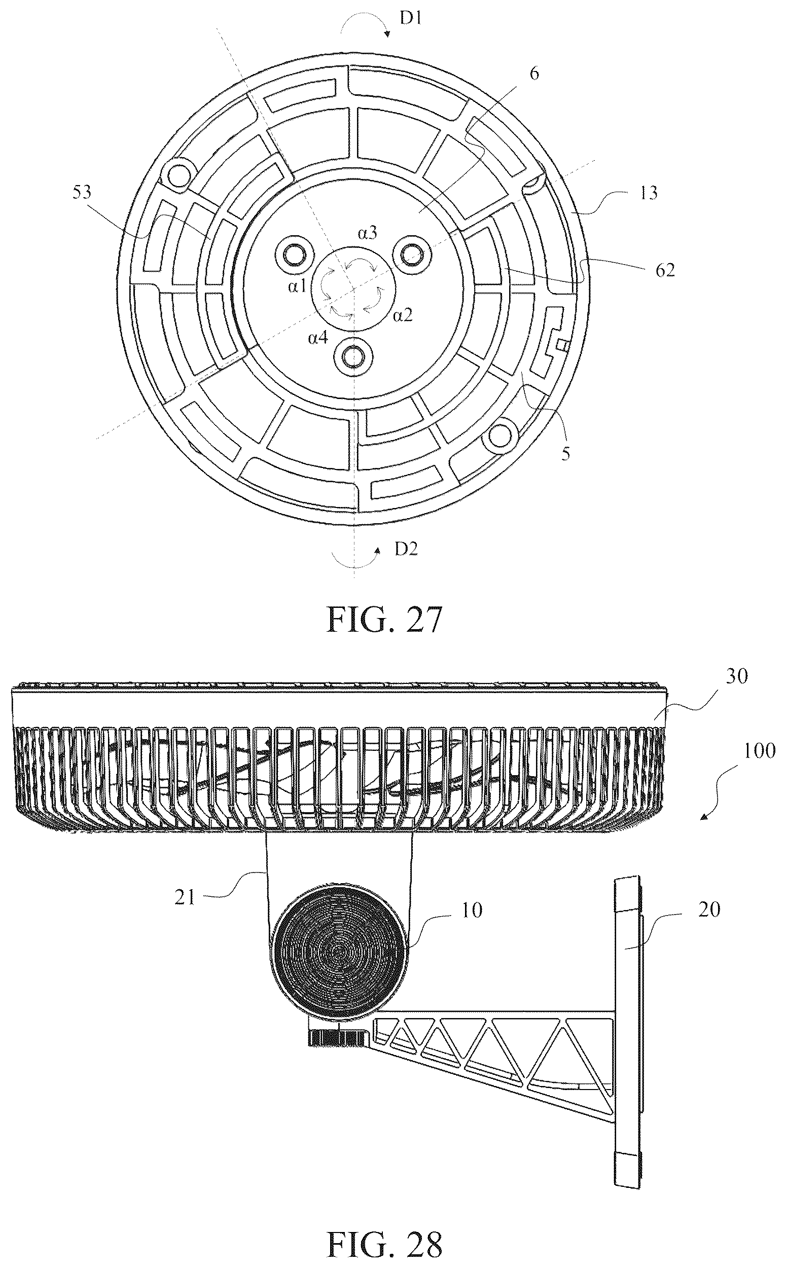 Patent US12313085 Figure 14 – Connection component and fan