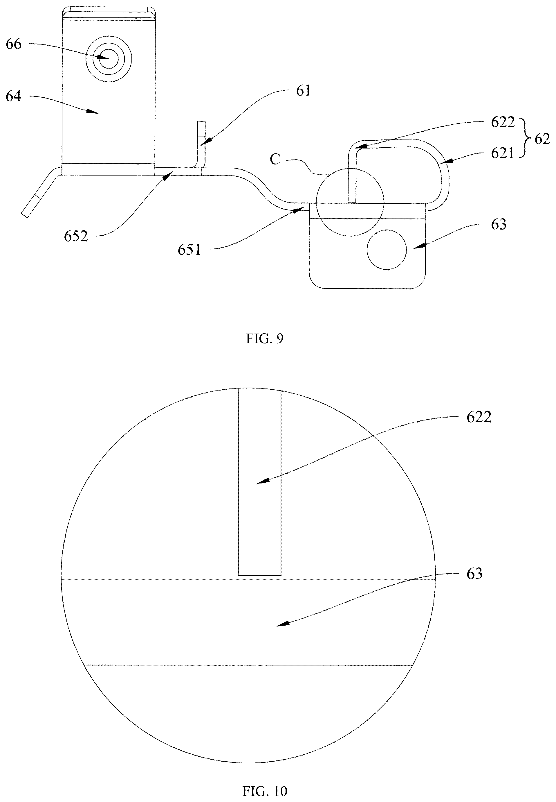Patent US12313086 Figure 5 – Mounting and demounting structure and fan