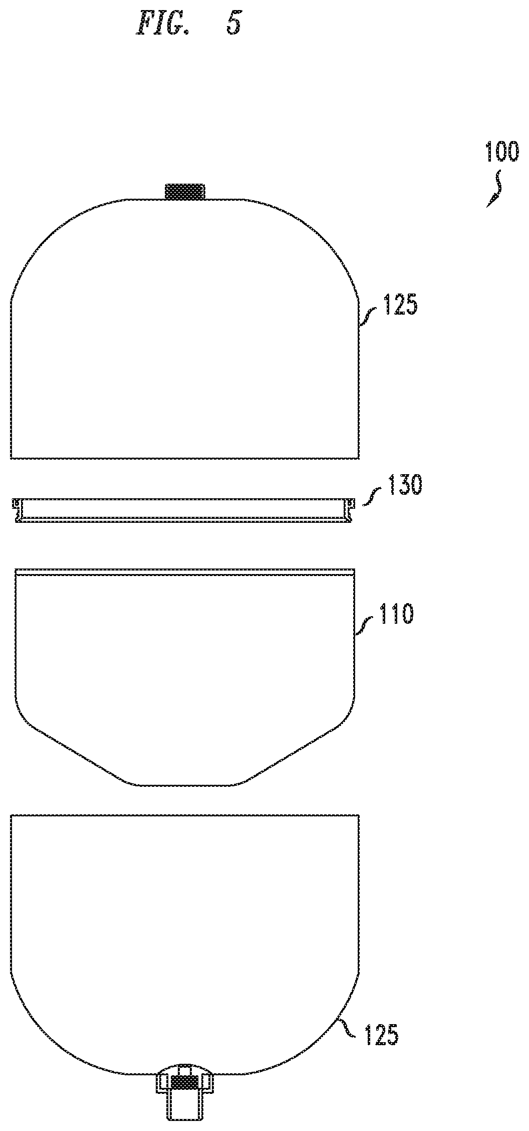 Patent US12313090 Figure 5 – Hydro-pneumatic pressure vessel and diaphragm assembly method