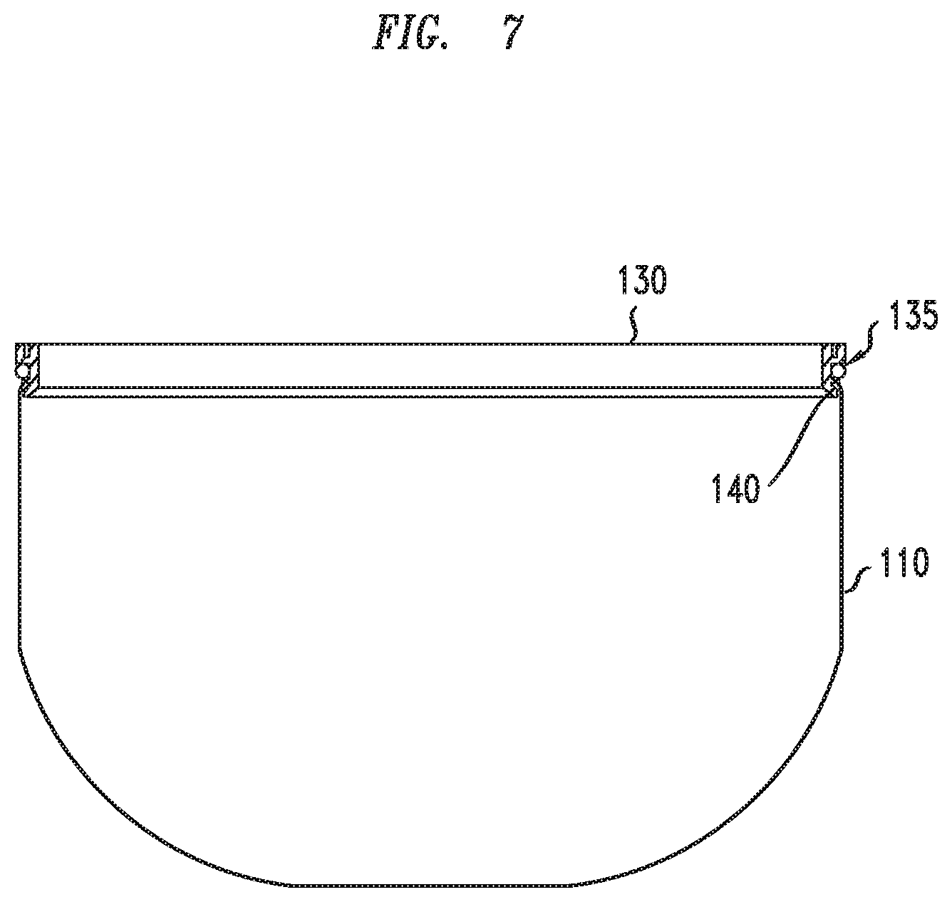 Patent US12313090 Figure 7 – Hydro-pneumatic pressure vessel and diaphragm assembly method