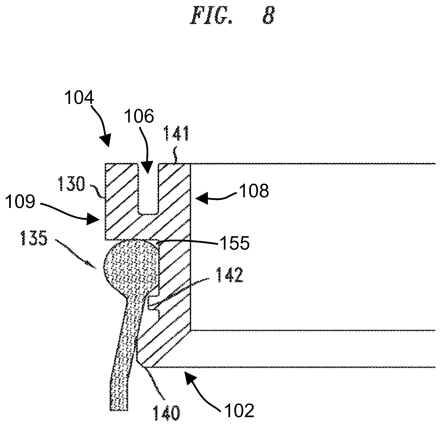 Patent US12313090 Figure 8 – Hydro-pneumatic pressure vessel and diaphragm assembly method