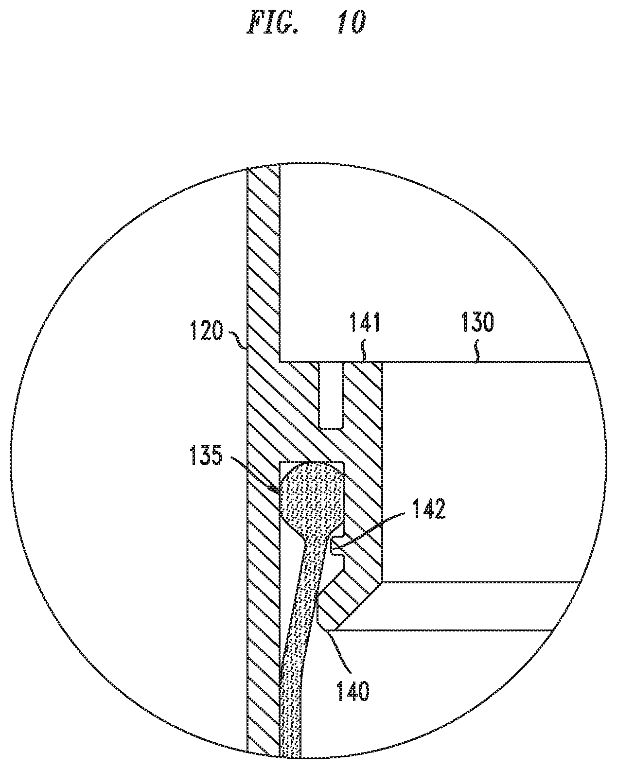 Patent US12313090 Figure 10 – Hydro-pneumatic pressure vessel and diaphragm assembly method