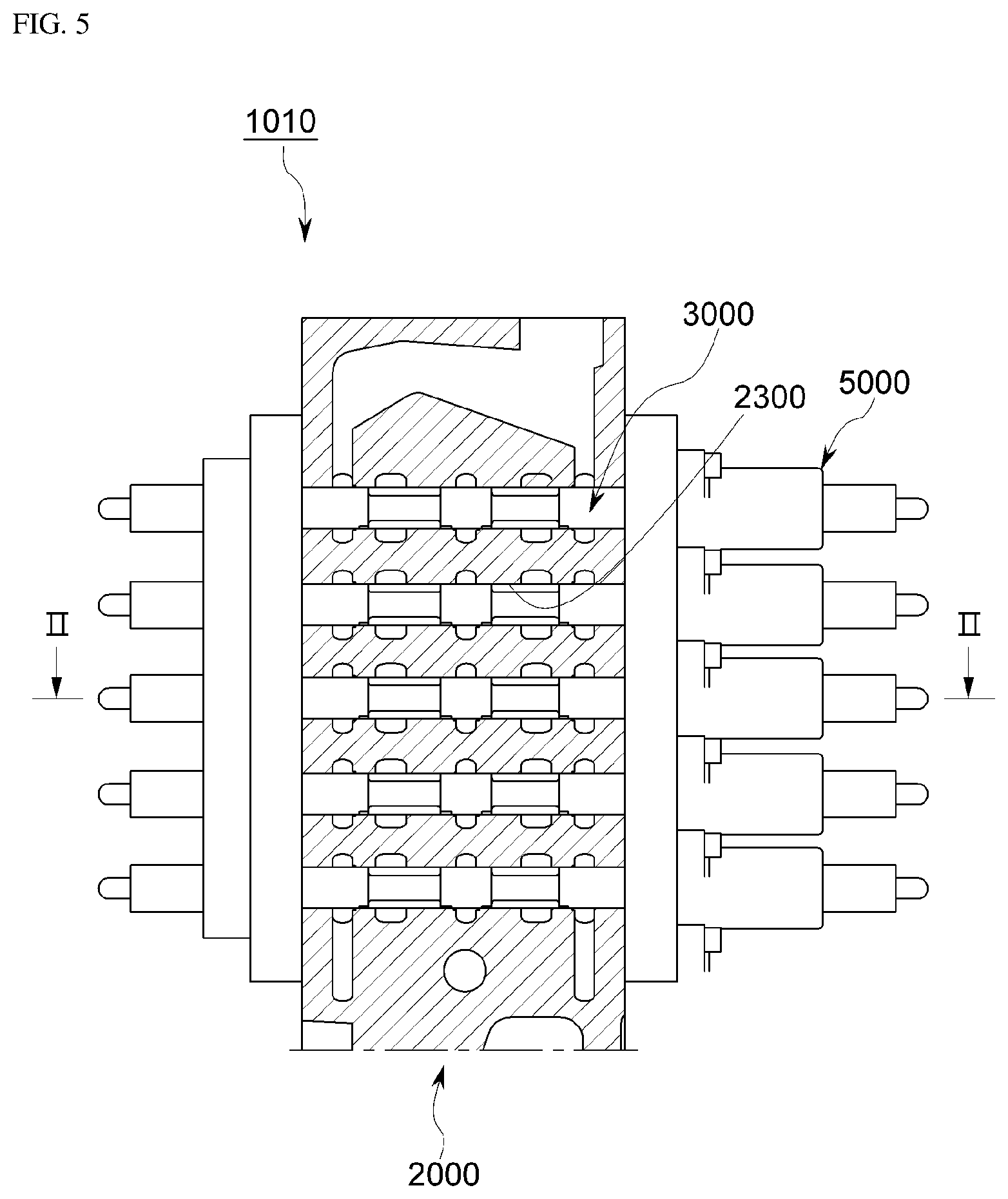 Patent US12313093 Figure 5 – Hydraulic system
