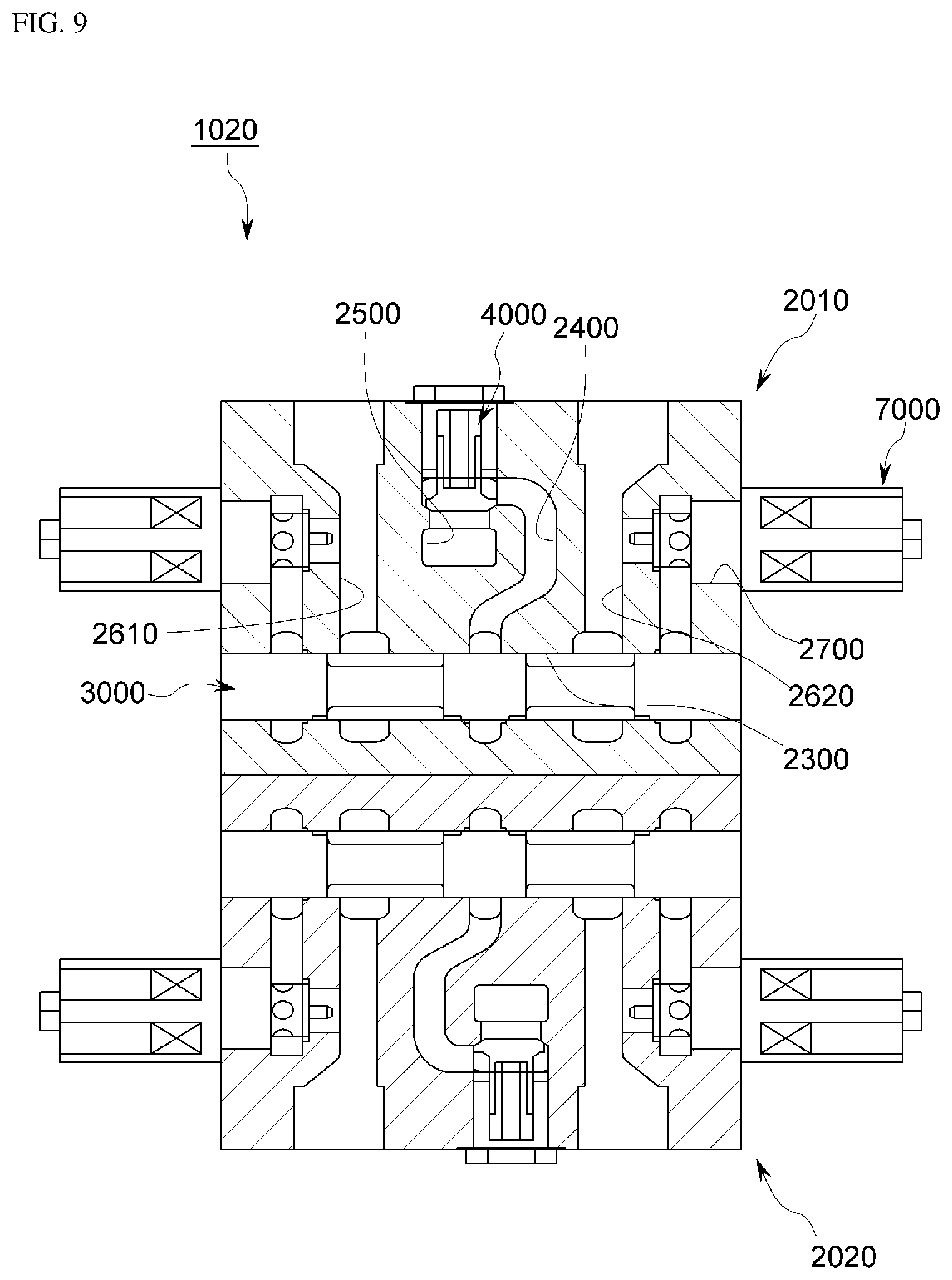 Patent US12313093 Figure 9 – Hydraulic system