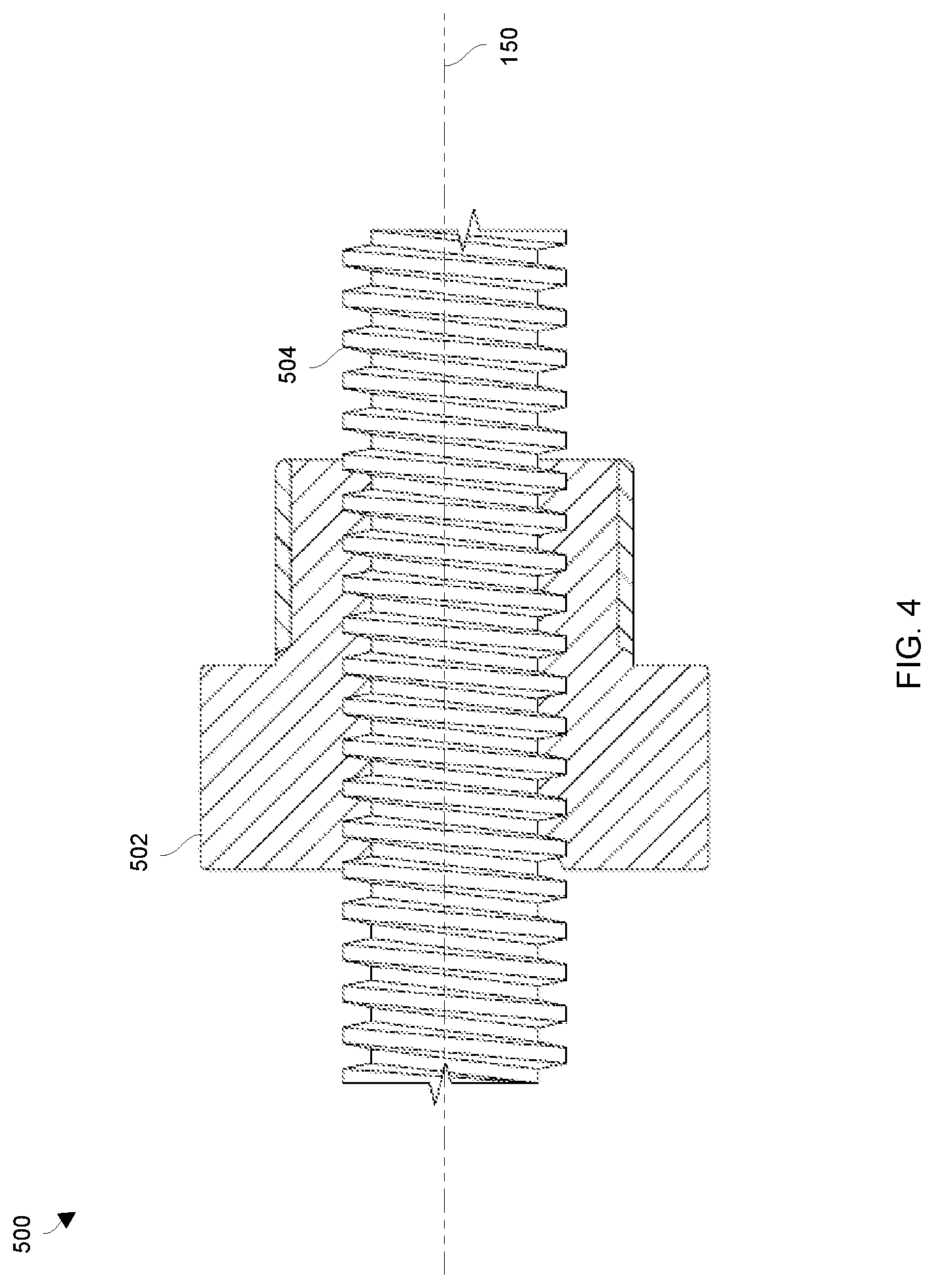 Patent US12313095 Figure 4 – Fluid power actuator utilizing a screw and nut assembly