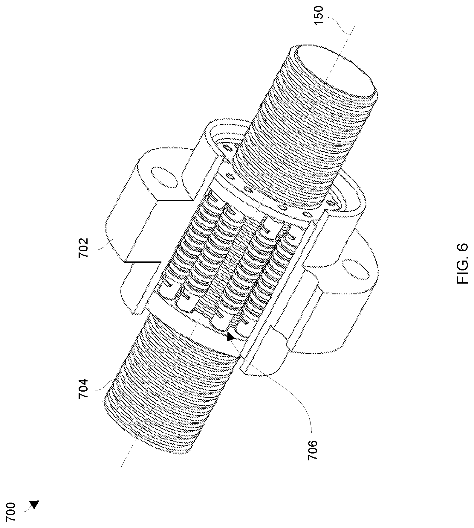 Patent US12313095 Figure 6 – Fluid power actuator utilizing a screw and nut assembly