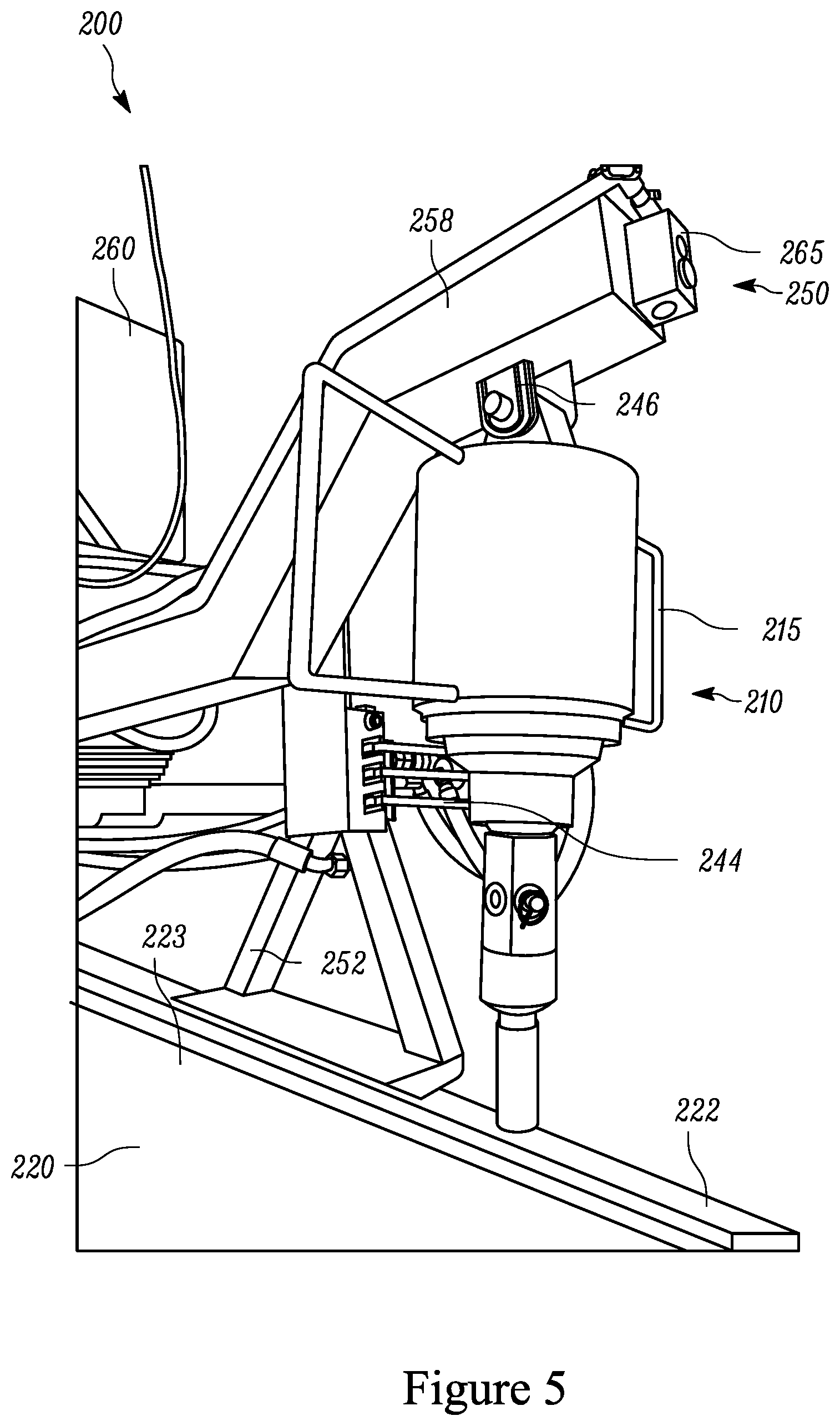 Patent US12313096 Figure 5 – Forklift hydraulic motor based industrial driver apparatus