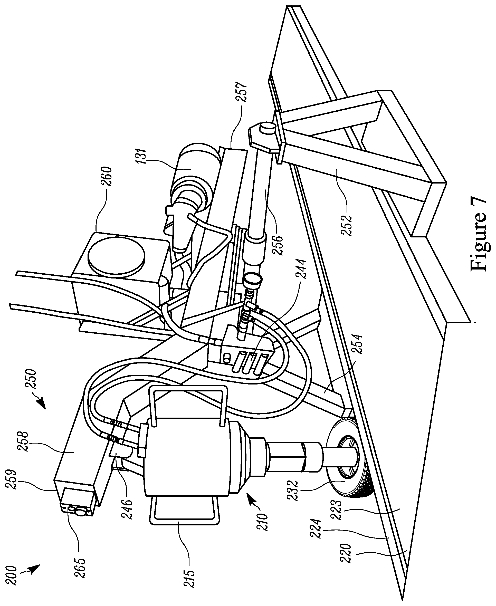 Patent US12313096 Figure 7 – Forklift hydraulic motor based industrial driver apparatus