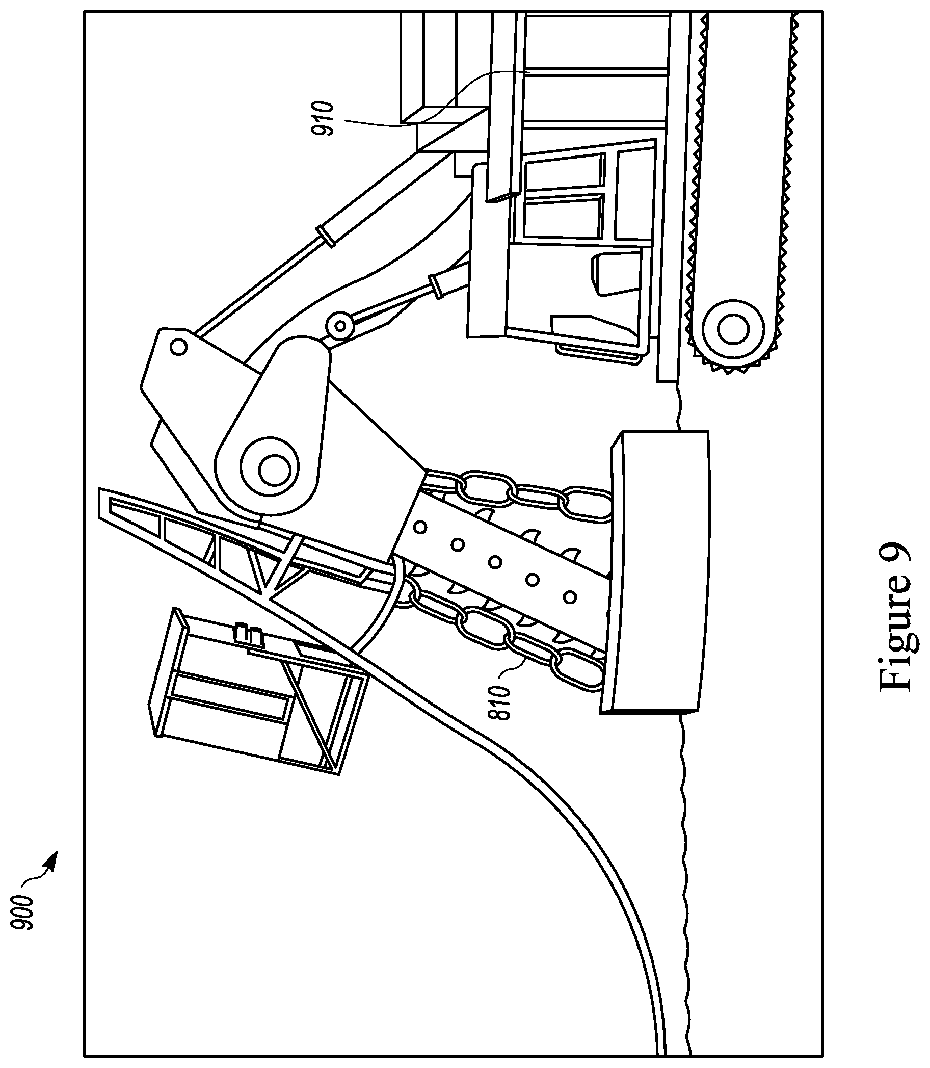 Patent US12313096 Figure 9 – Forklift hydraulic motor based industrial driver apparatus