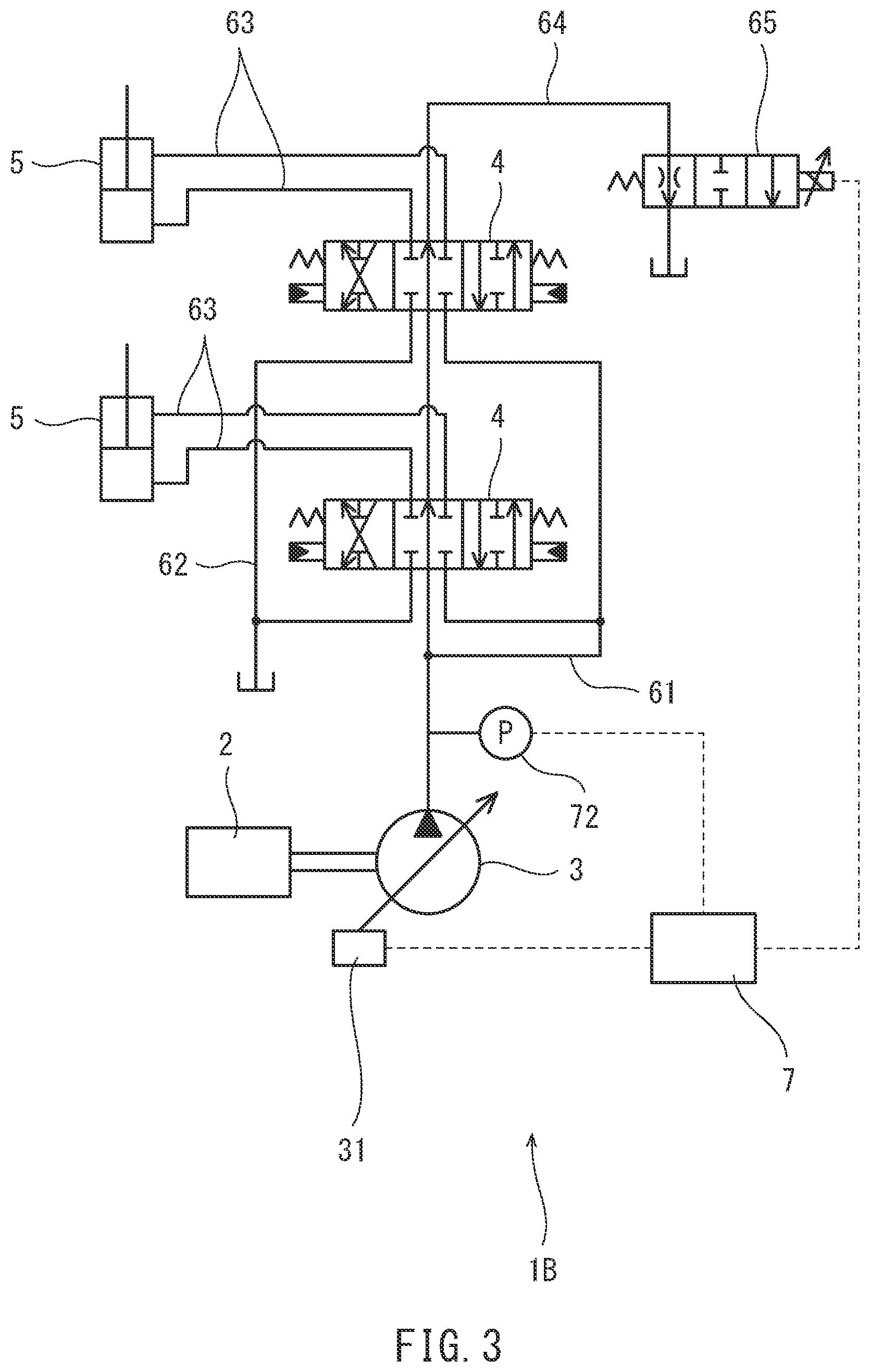 Patent US12313097 Figure 3 – Hydraulic pump performance deterioration detection system