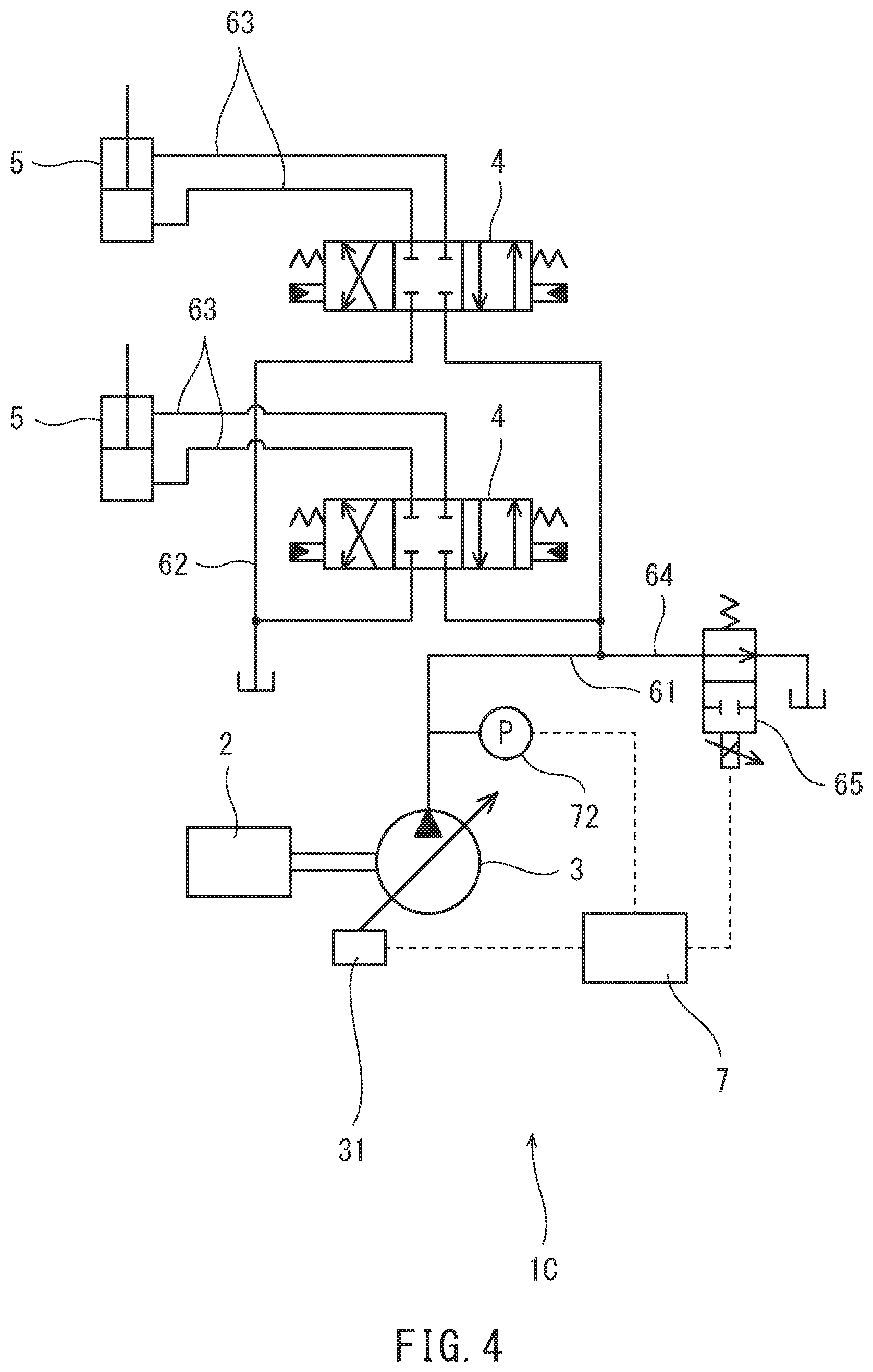 Patent US12313097 Figure 4 – Hydraulic pump performance deterioration detection system