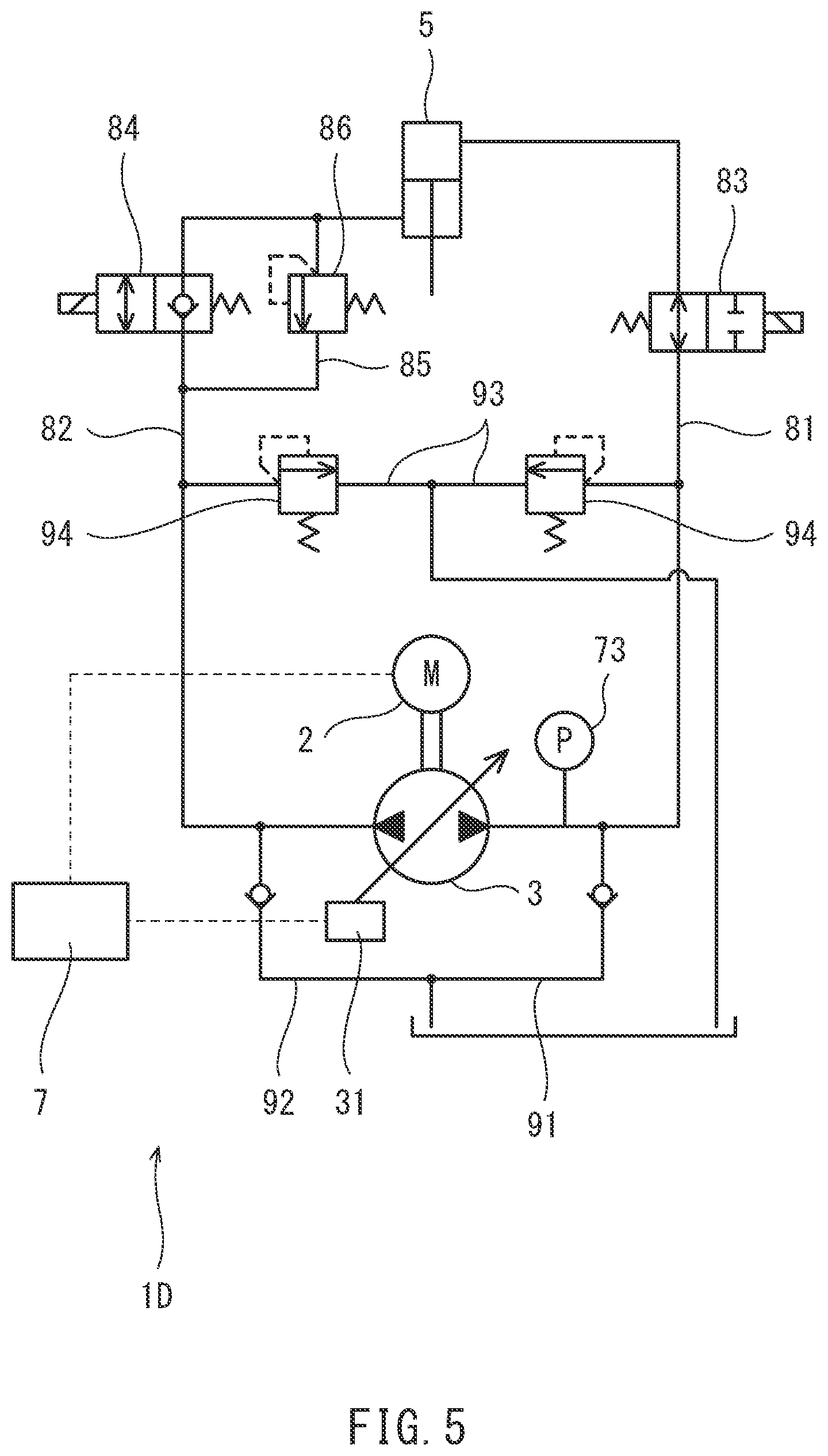 Patent US12313097 Figure 5 – Hydraulic pump performance deterioration detection system