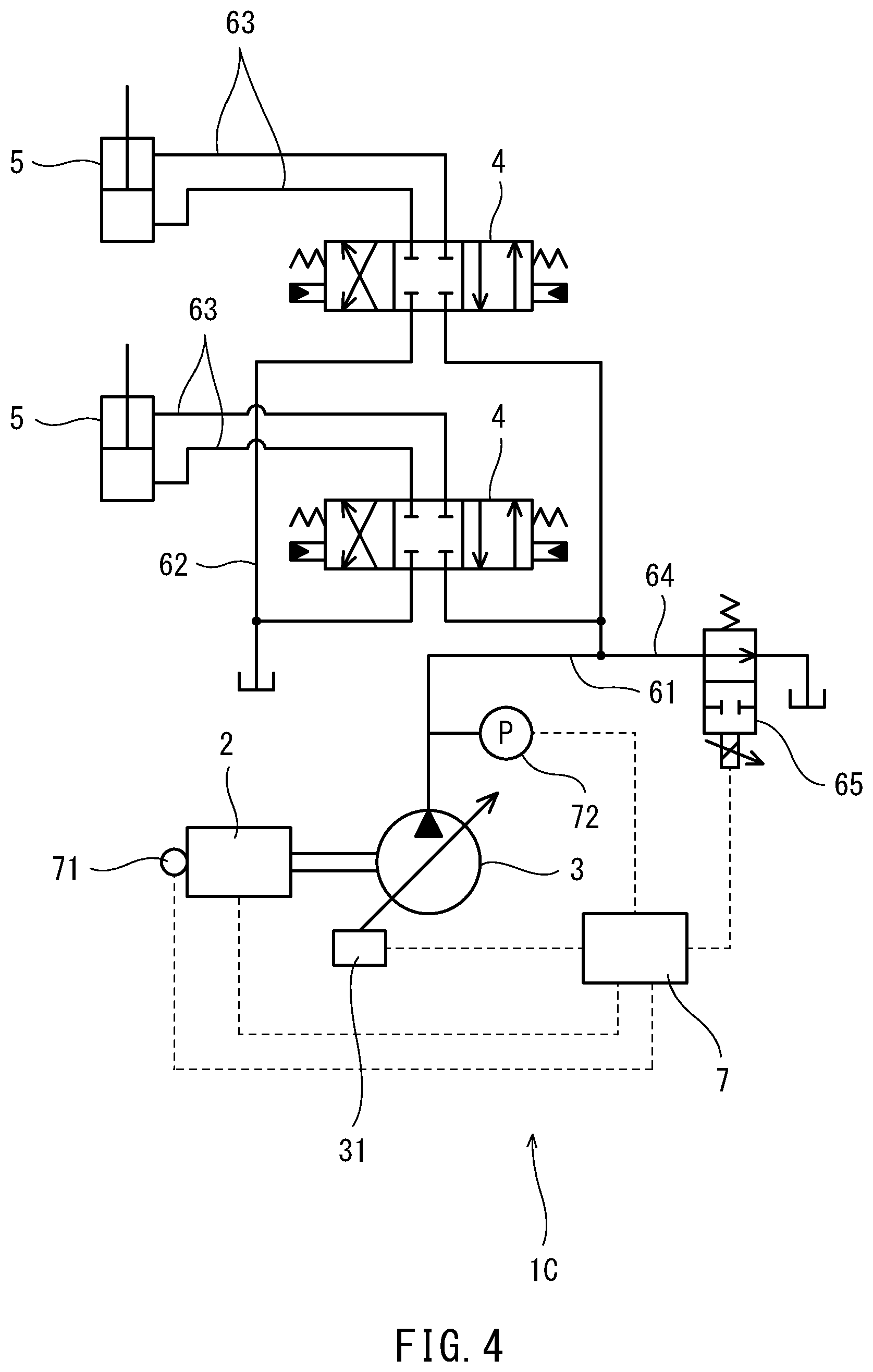 Patent US12313098 Figure 4 – Hydraulic pump performance deterioration detection system