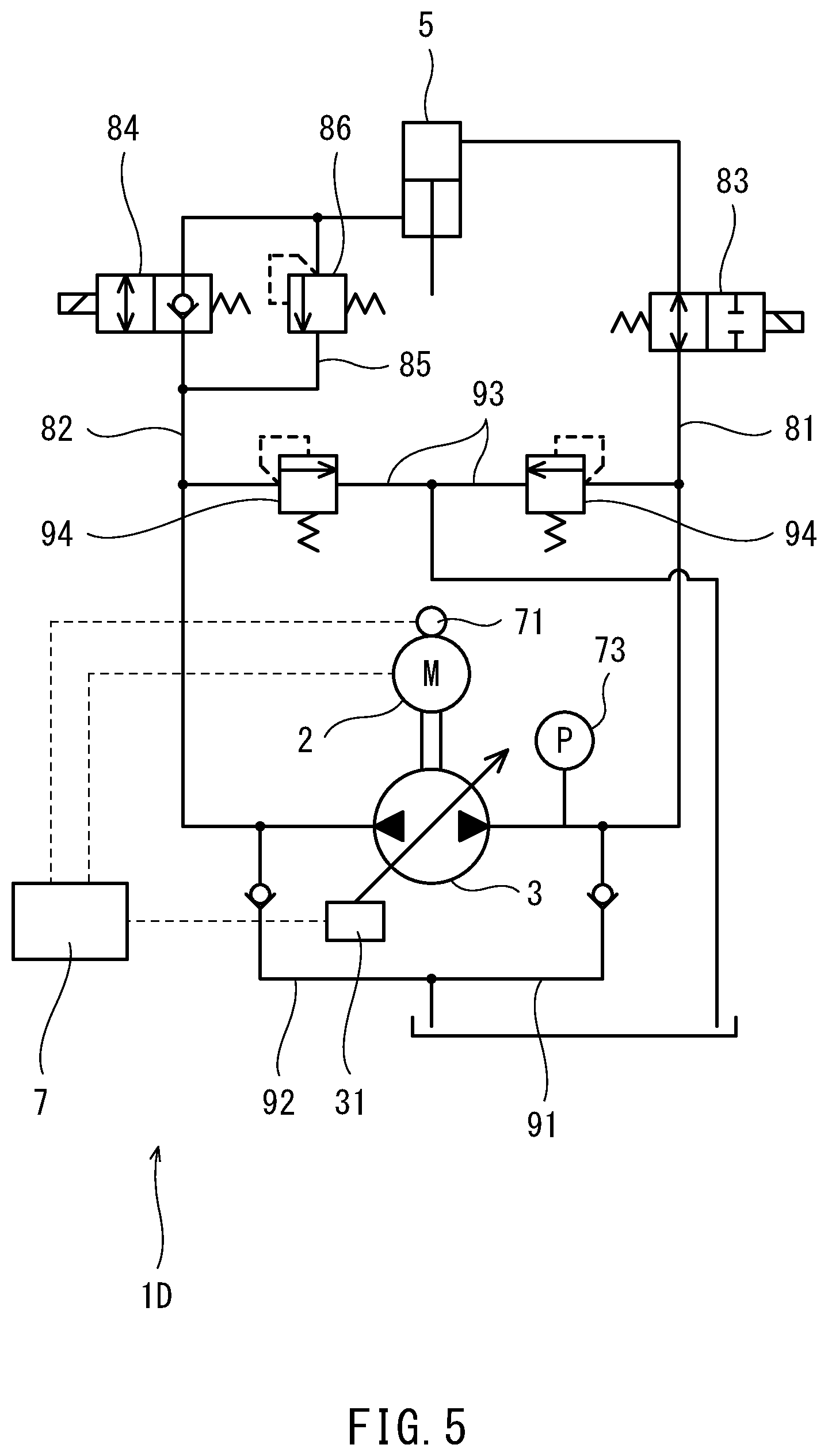 Patent US12313098 Figure 5 – Hydraulic pump performance deterioration detection system