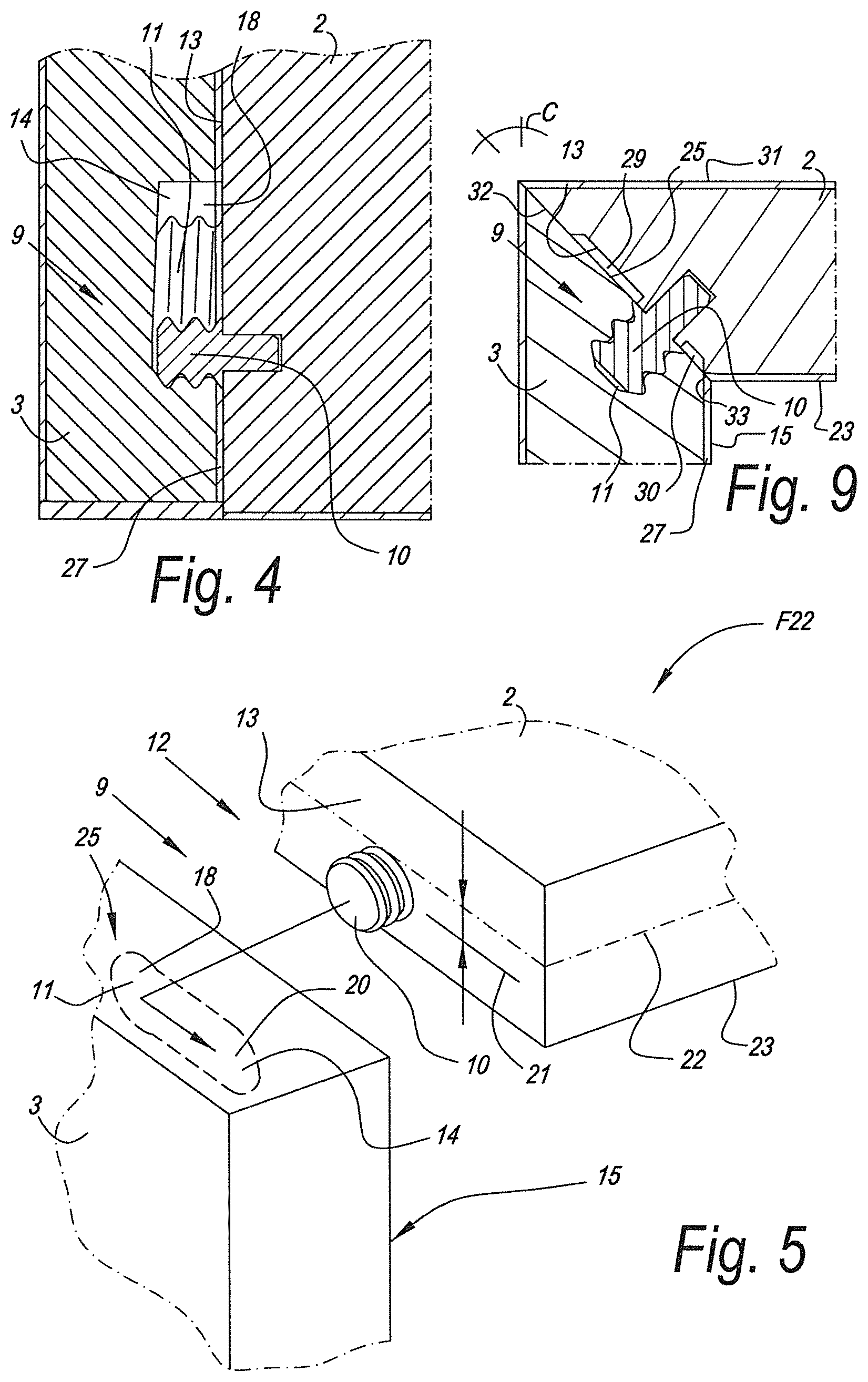 Patent US12313105 Figure 2 – Piece of furniture