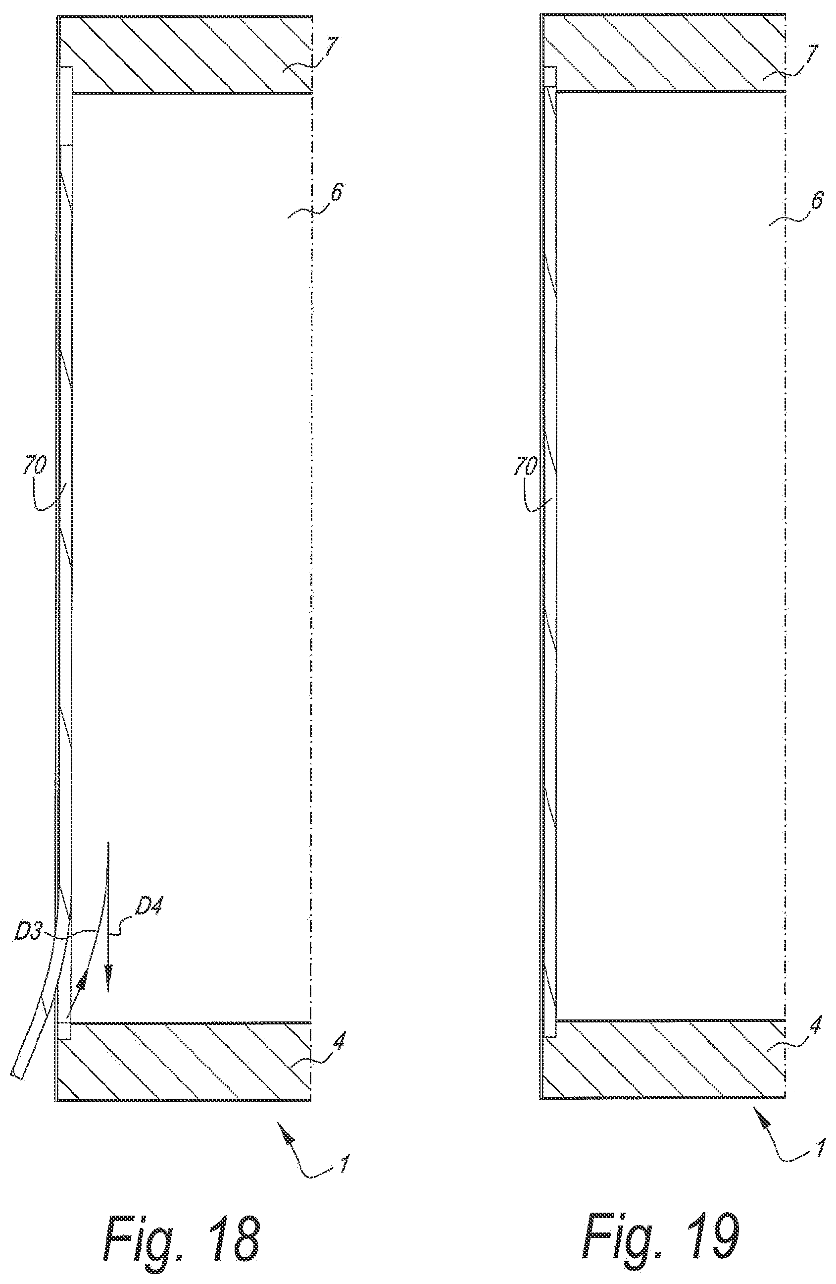 Patent US12313106 Figure 8 – Composed element and rear wall construction applied herewith