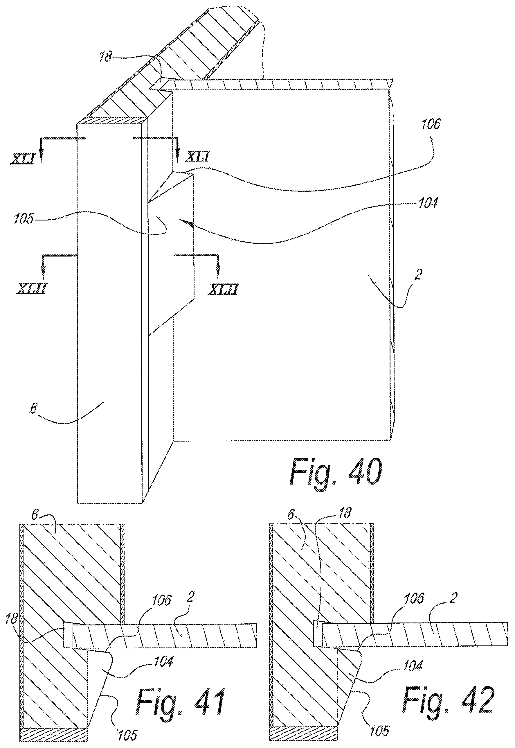 Patent US12313106 Figure 17 – Composed element and rear wall construction applied herewith