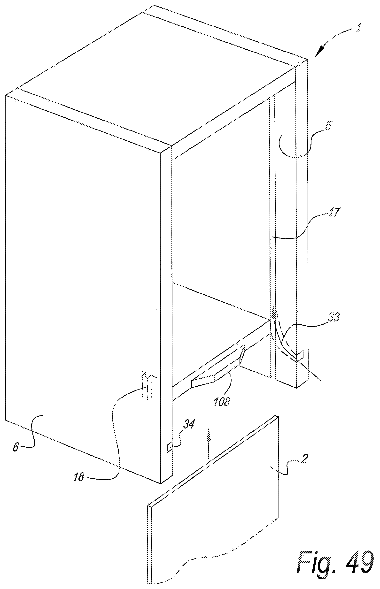 Patent US12313106 Figure 20 – Composed element and rear wall construction applied herewith