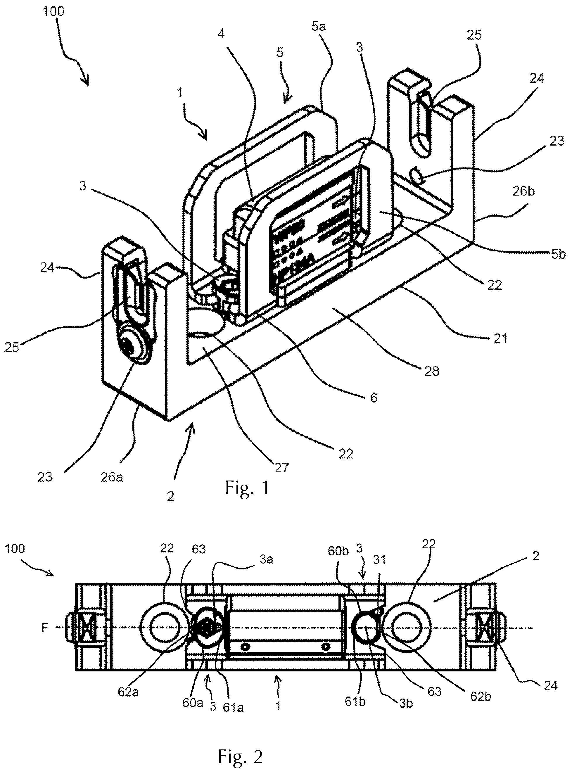 Patent US12313107 Figure 1 – Nozzle system for a textile machine, screw system for a quick fastening system, and textile machine comprising said nozzle system